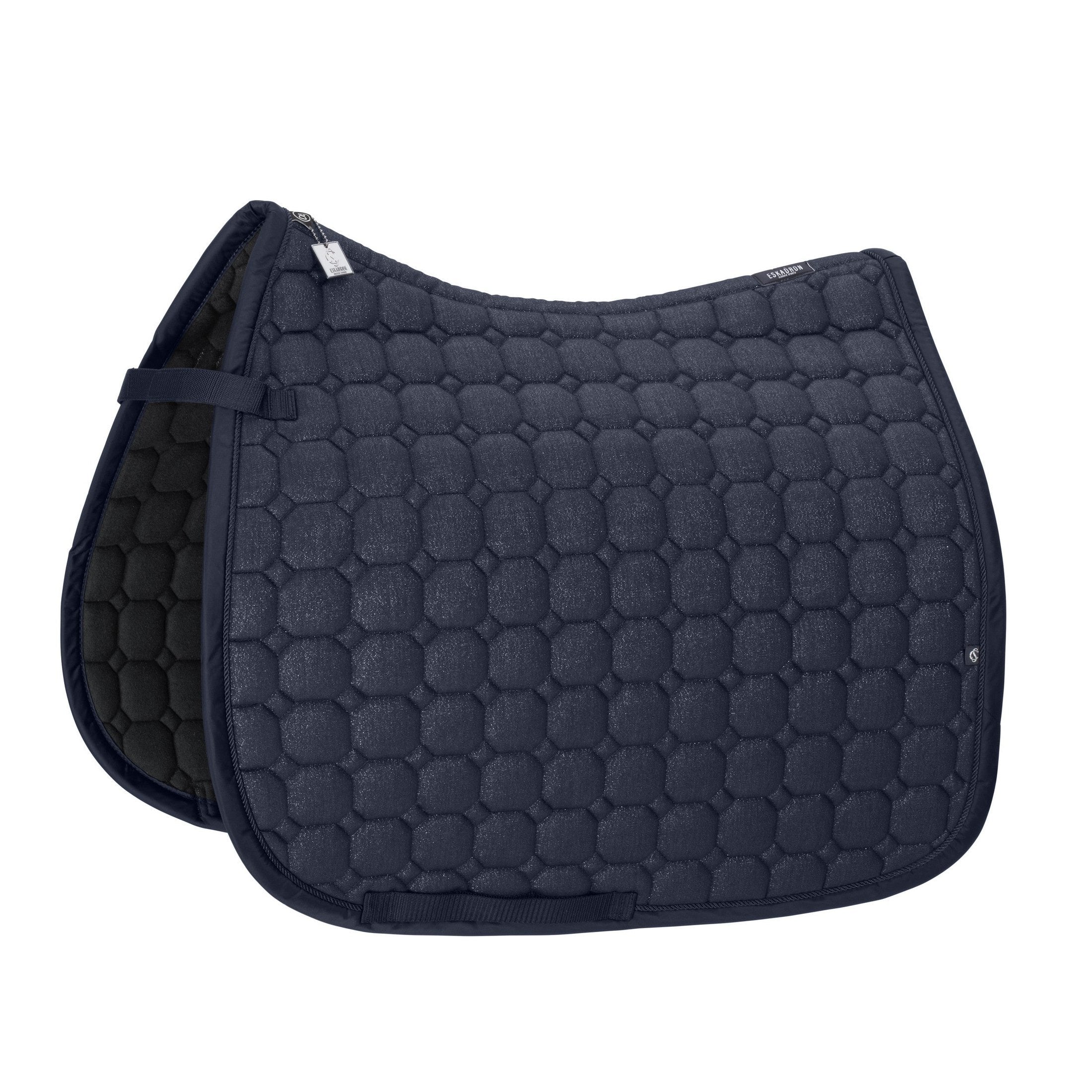 ESKADRON Classic Sports 26 COTTON GLITTER Dressurschabracke navy sp-reitsport