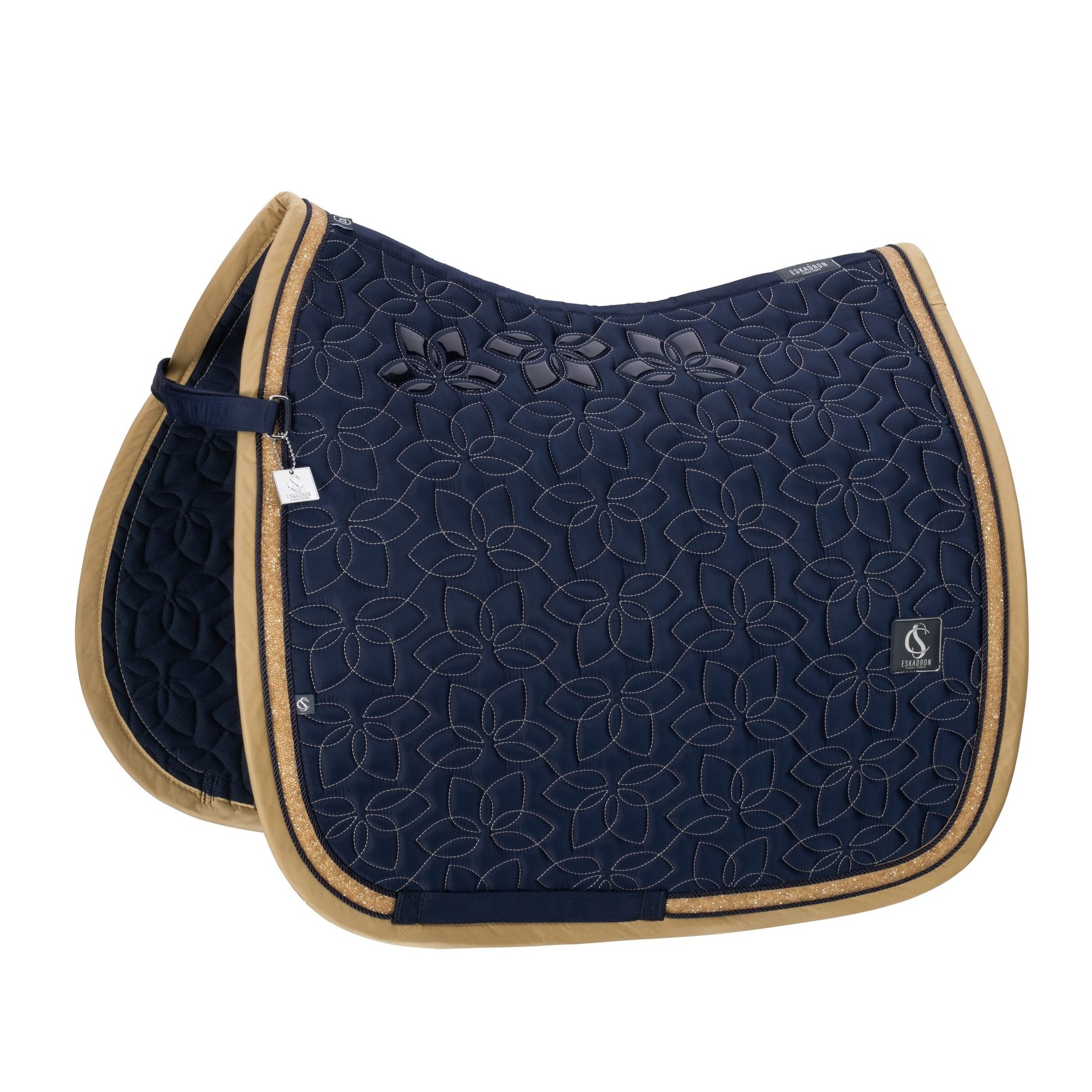 ESKADRON Classic Sports 26 Dressurschabracke Glossy Jewel Contast ocean sp-reitsport
