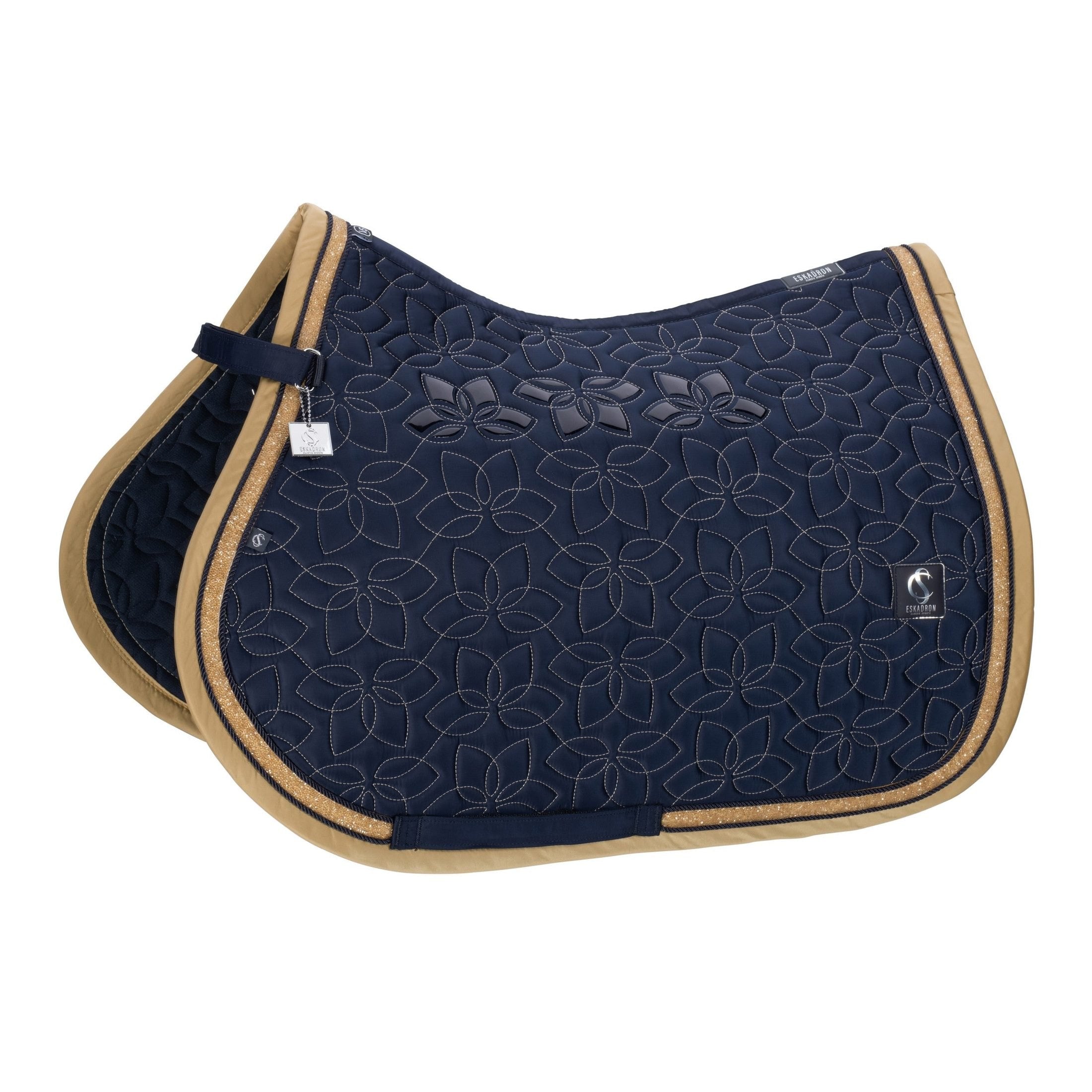 ESKADRON Classic Sports 26 Dressurschabracke Glossy Jewel Contast ocean sp-reitsport