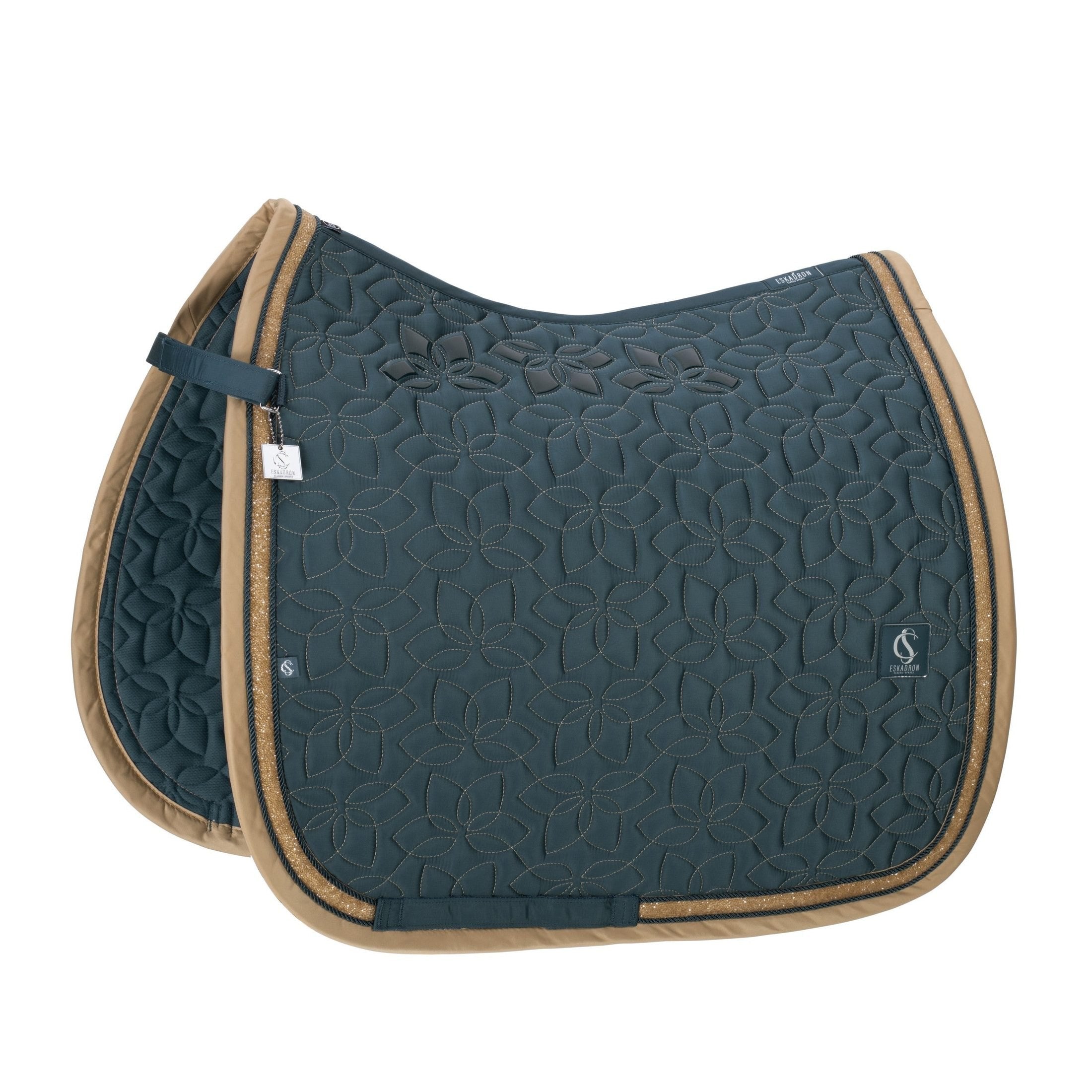 ESKADRON Classic Sports 26 Dressurschabracke Glossy Jewel Contast ocean sp-reitsport