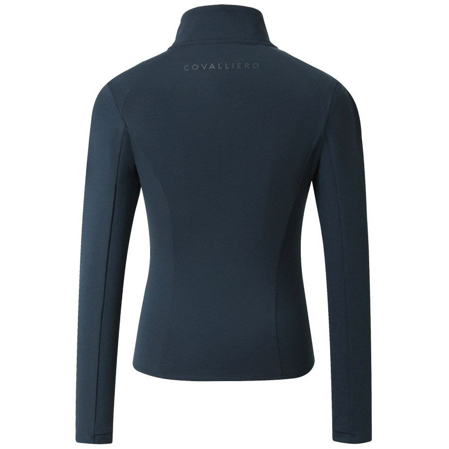 Covalliero dehnbare Trainingsjacke mit 2-Wege Reissverschluss H/W 25 black sp-reitsport