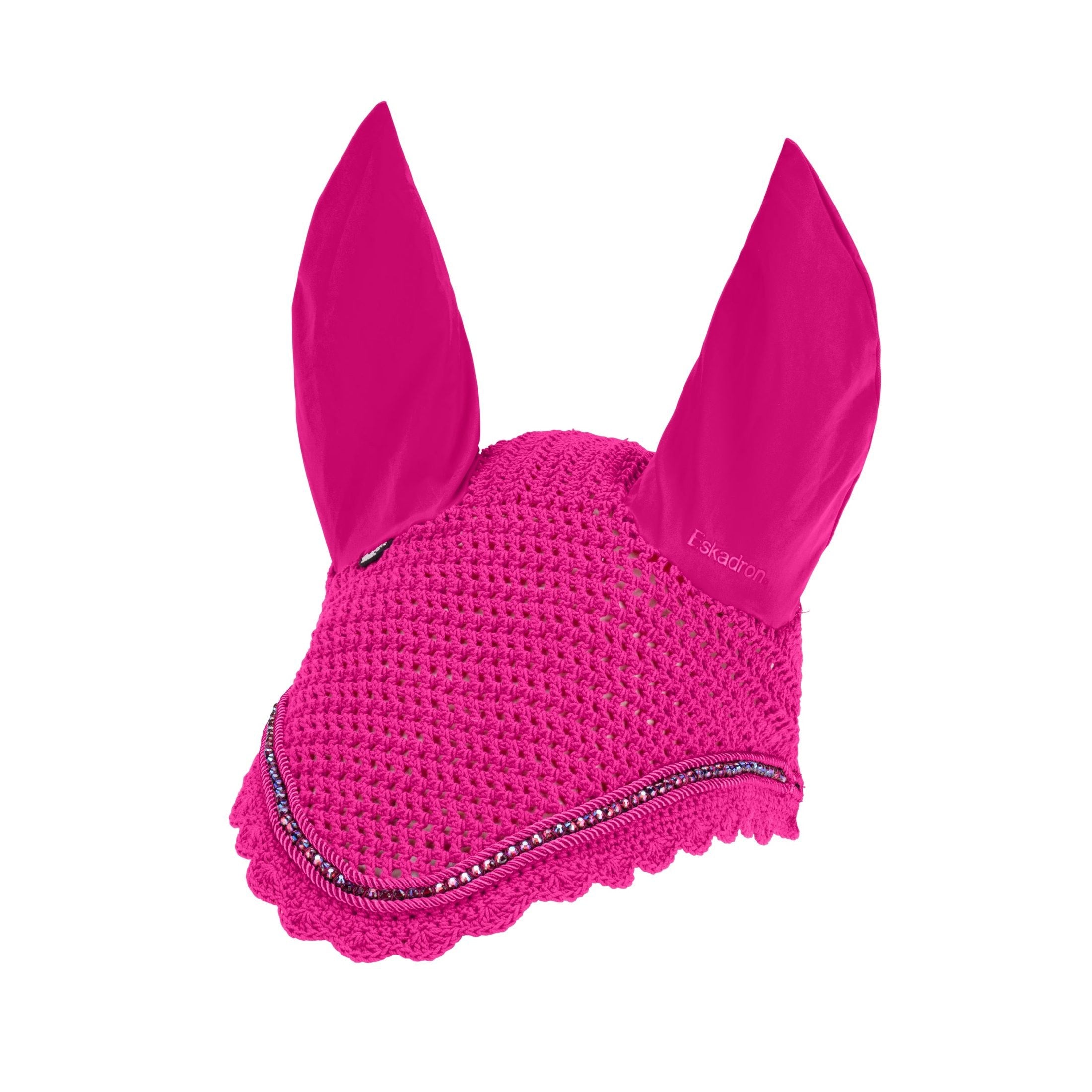 ESKADRON DYNAMIC 26 >CRYSTAL< Fliegenohren / Fliegenmütze lipstick / pink sp-reitsport