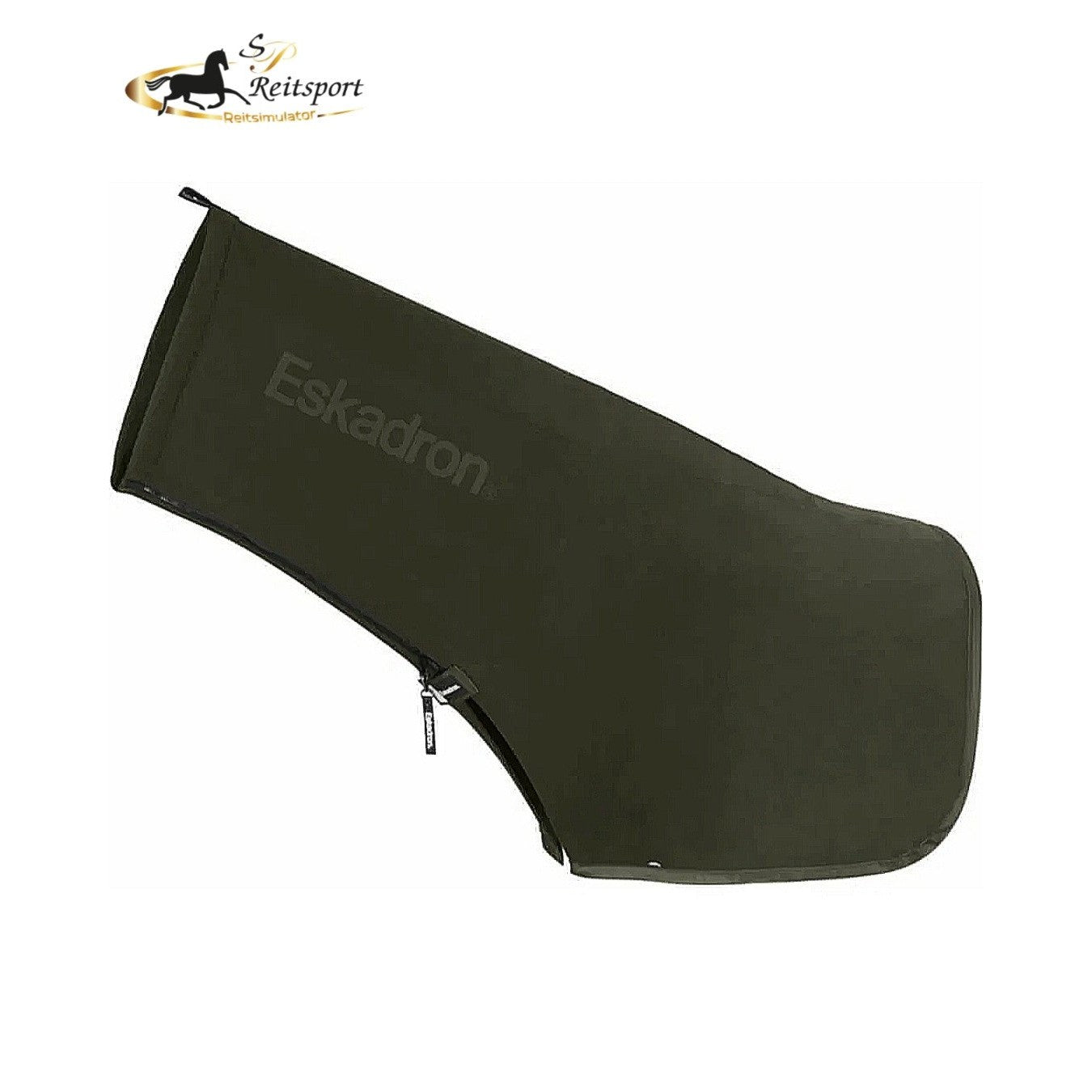 ESKADRON DYNAMIC 25 Zip-Halsteil Fleece mit RV black & deep green sp-reitsport