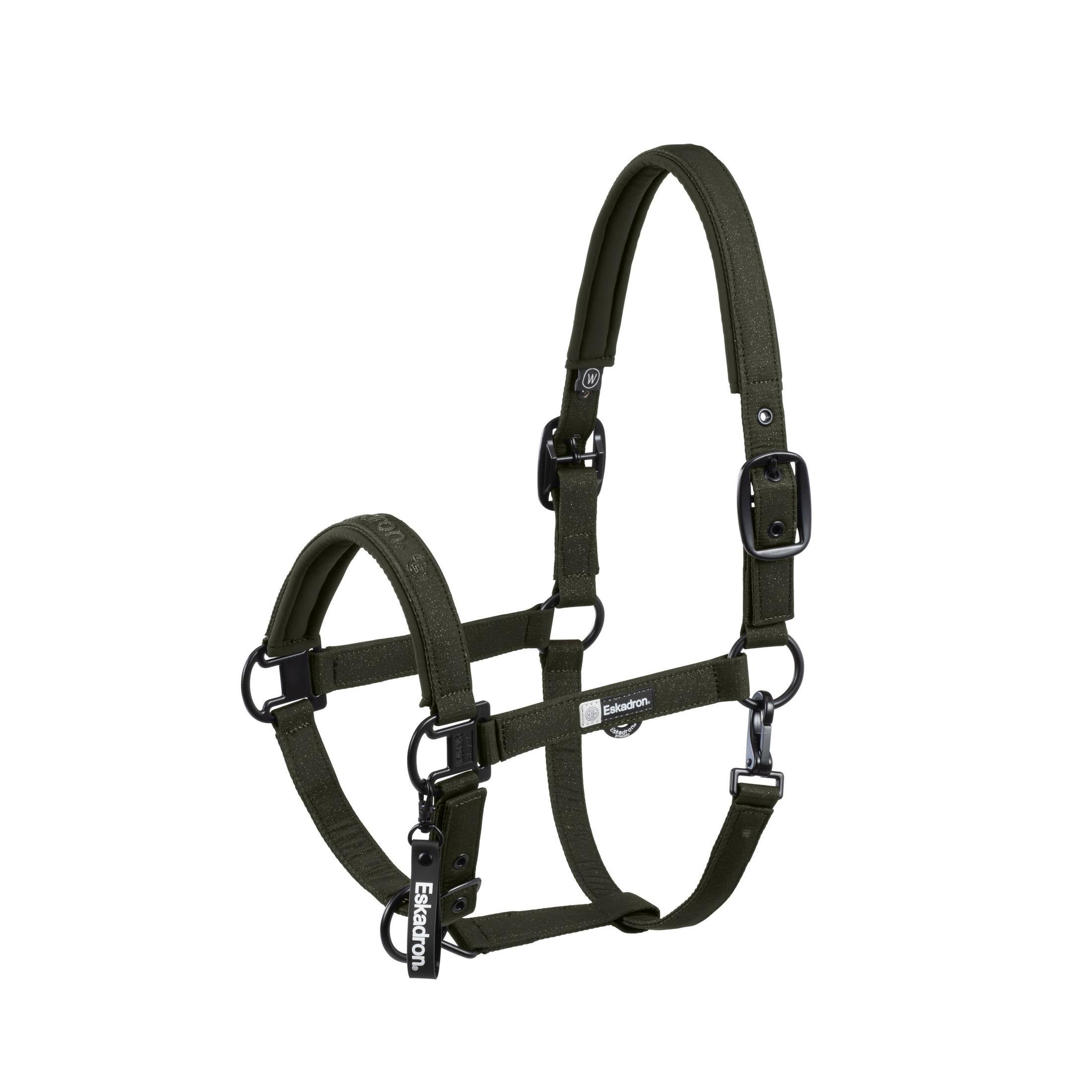 ESKADRON DYNAMIC 25 Halfter SPARKLE DOUPLE PIN deep green sp-reitsport
