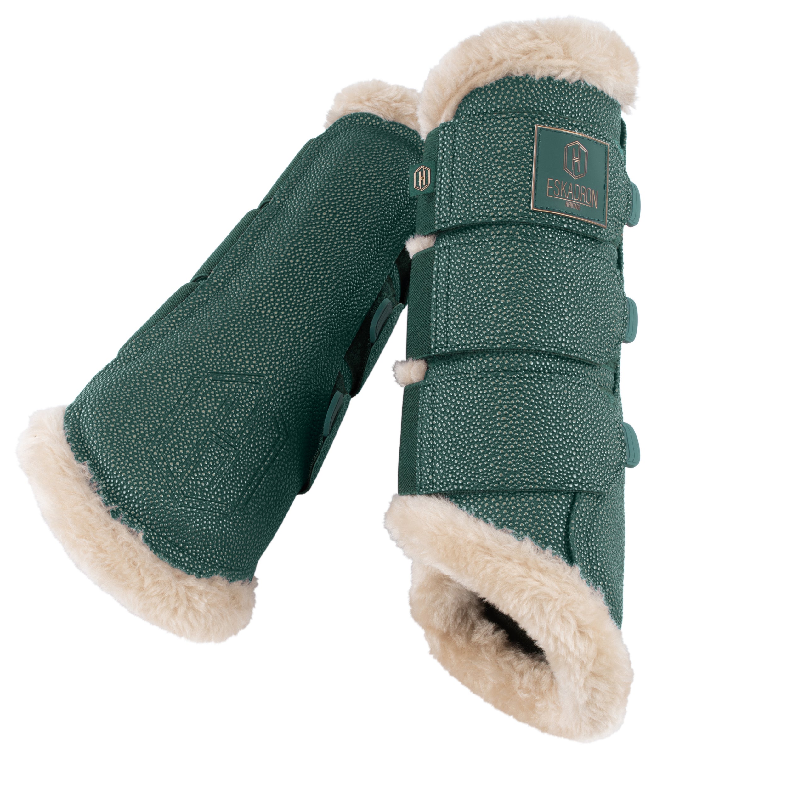 ESKADRON Gamaschen "STINGRAY FAUXFUR" Heritage 24/25 vintage green