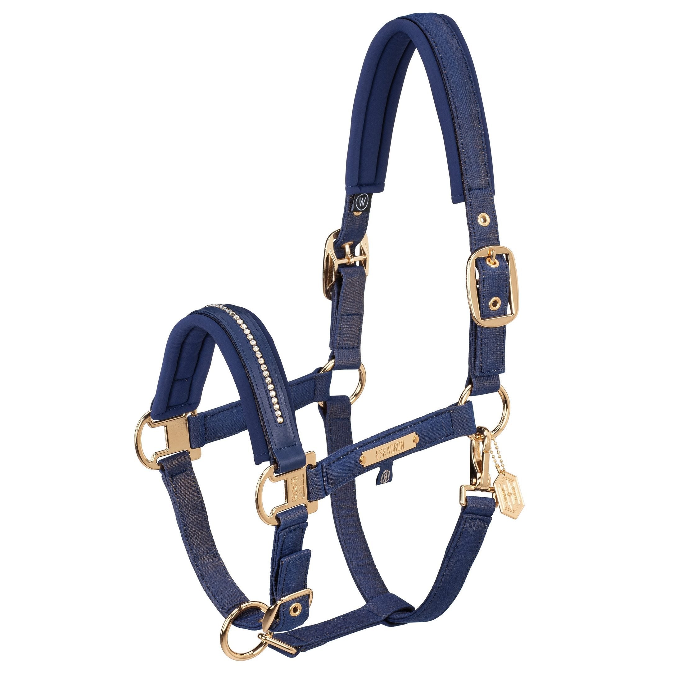 ESKADRON Halfter "GLAM CRYSTAL DOUBLE PIN" Heritage 24/25 true blue sp-reitsport