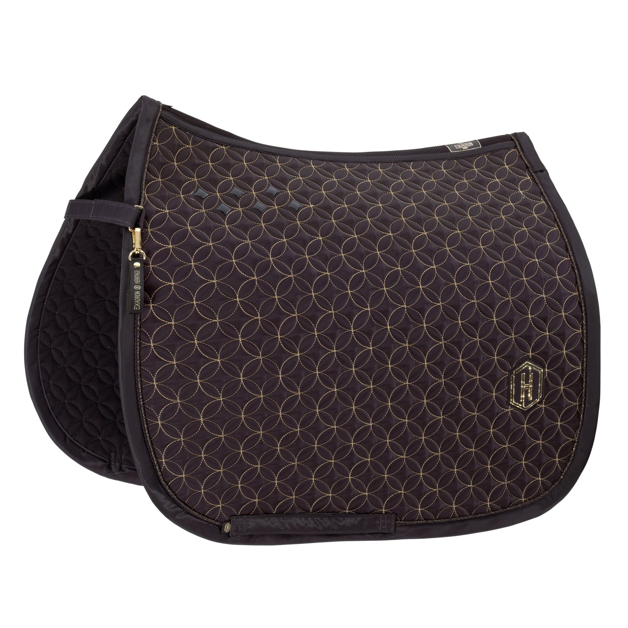 ESKADRON Schabracke HIGHGLOSS CONTRAST Heritage 25/26 black truffle sp-reitsport