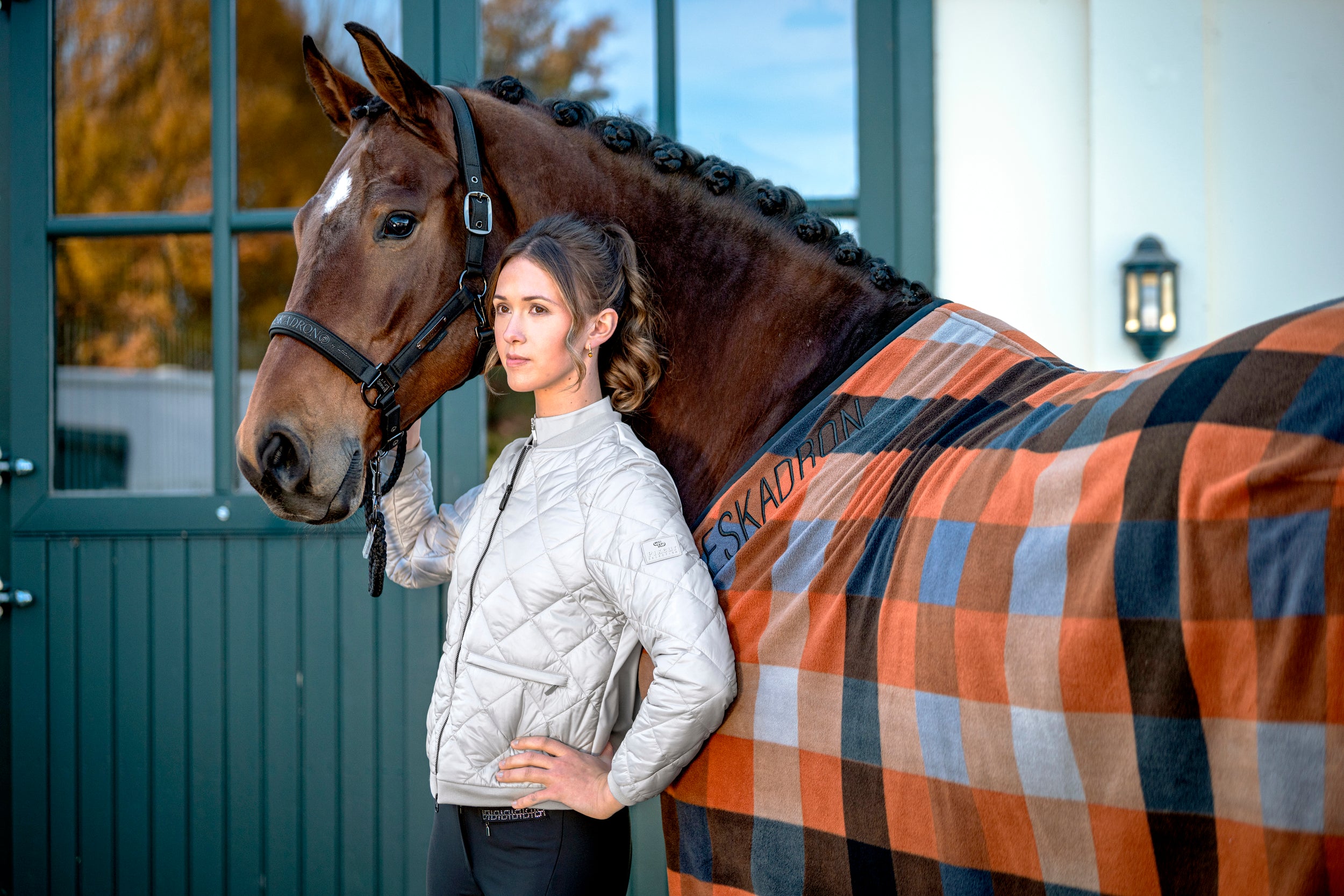 ESKADRON Platinum HW 26 Abschwitzdecke FLEECE CHECK