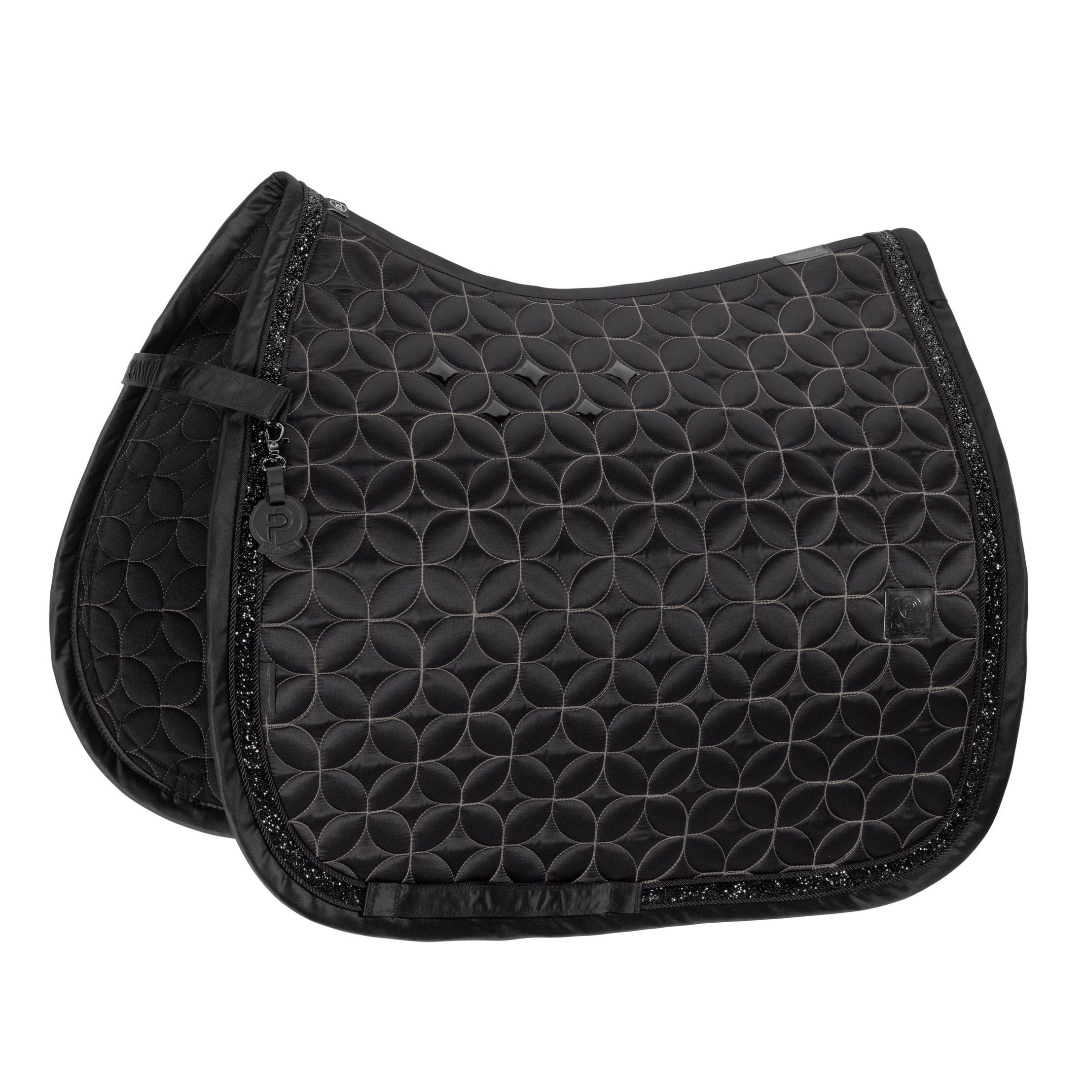ESKADRON PONY Dressurschabracke Mattgloss Jewel - Platinum HW 26 - black sp-reitsport
