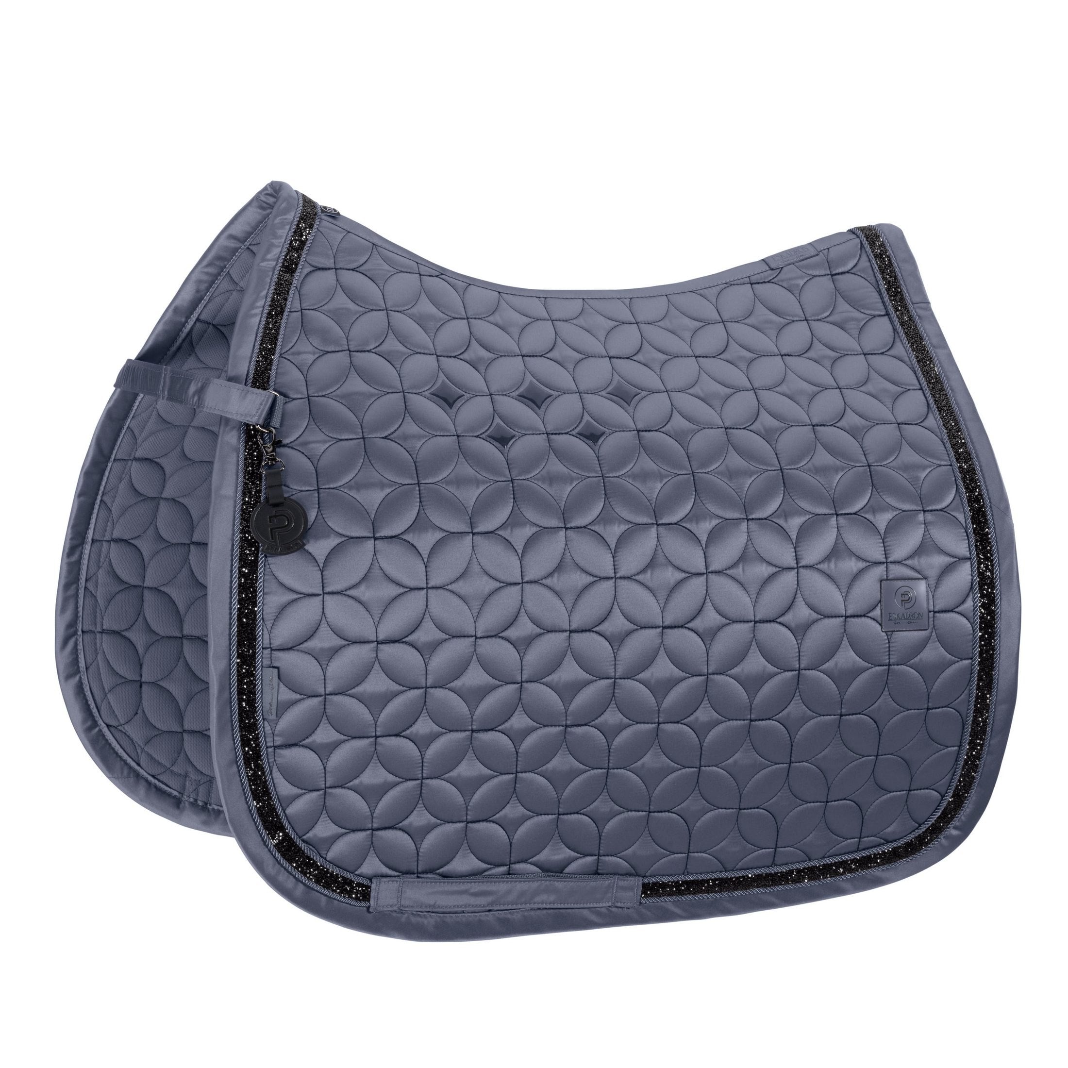 ESKADRON Dressurschabracke Mattgloss Jewel - Platinum HW 26 - slate blue sp-reitsport