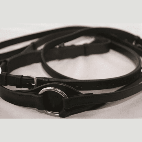 Hans Melzer Dreieckszügel schwarz/silber sp-reitsport