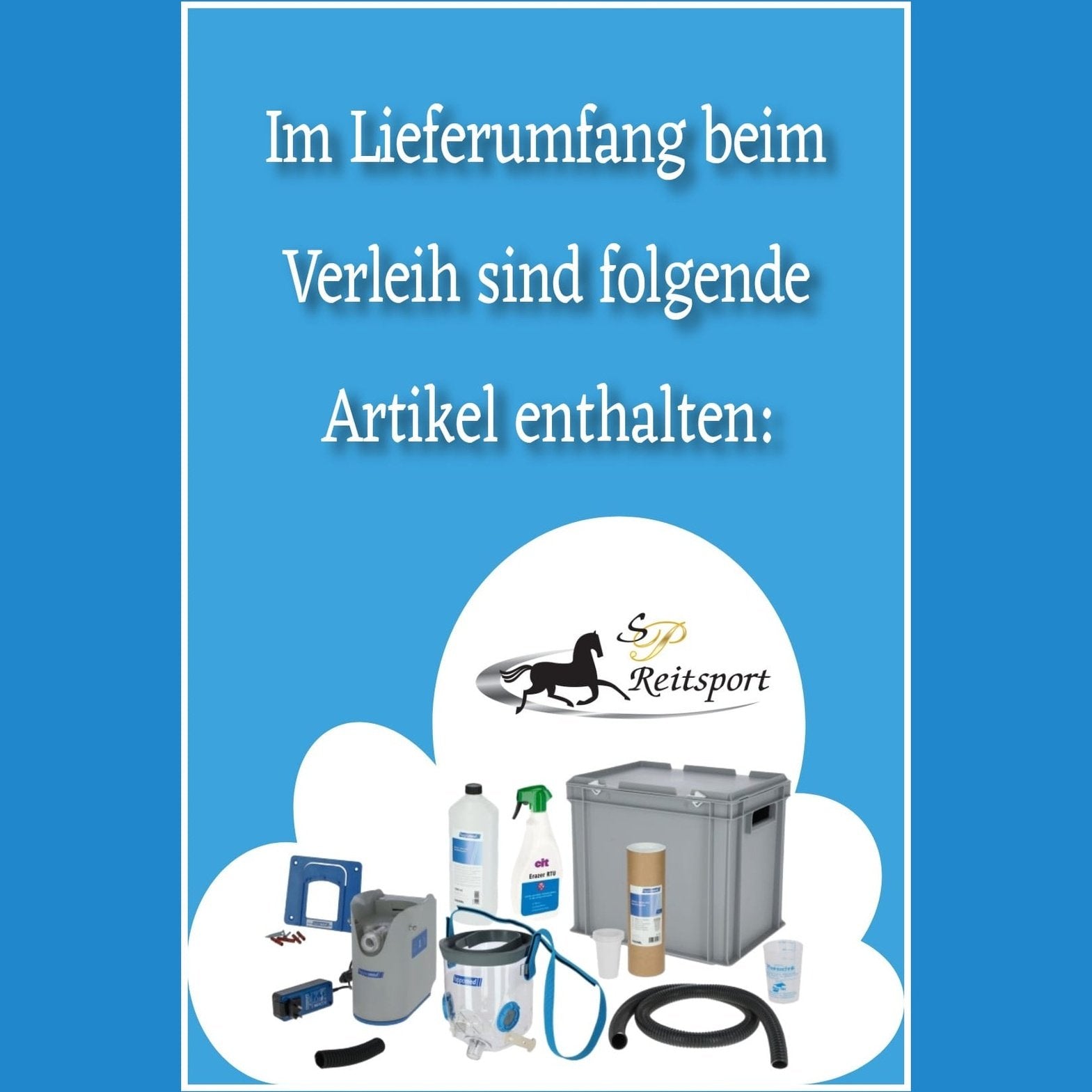 Akku-Ultraschall-Inhalator für Pferde "AirOne Flex" zur Miete/Verleih oder Kauf-Finanzierung
