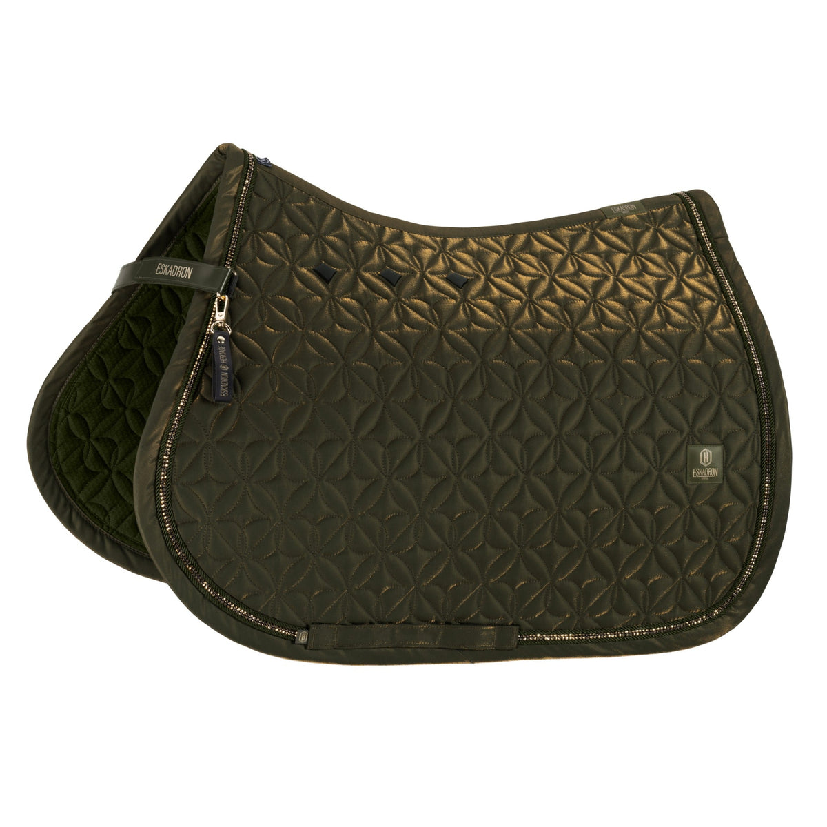 ESKADRON Heritage 2026/27 Schabracke Glam Crystal – Deep Moss 150 sp-reitsport