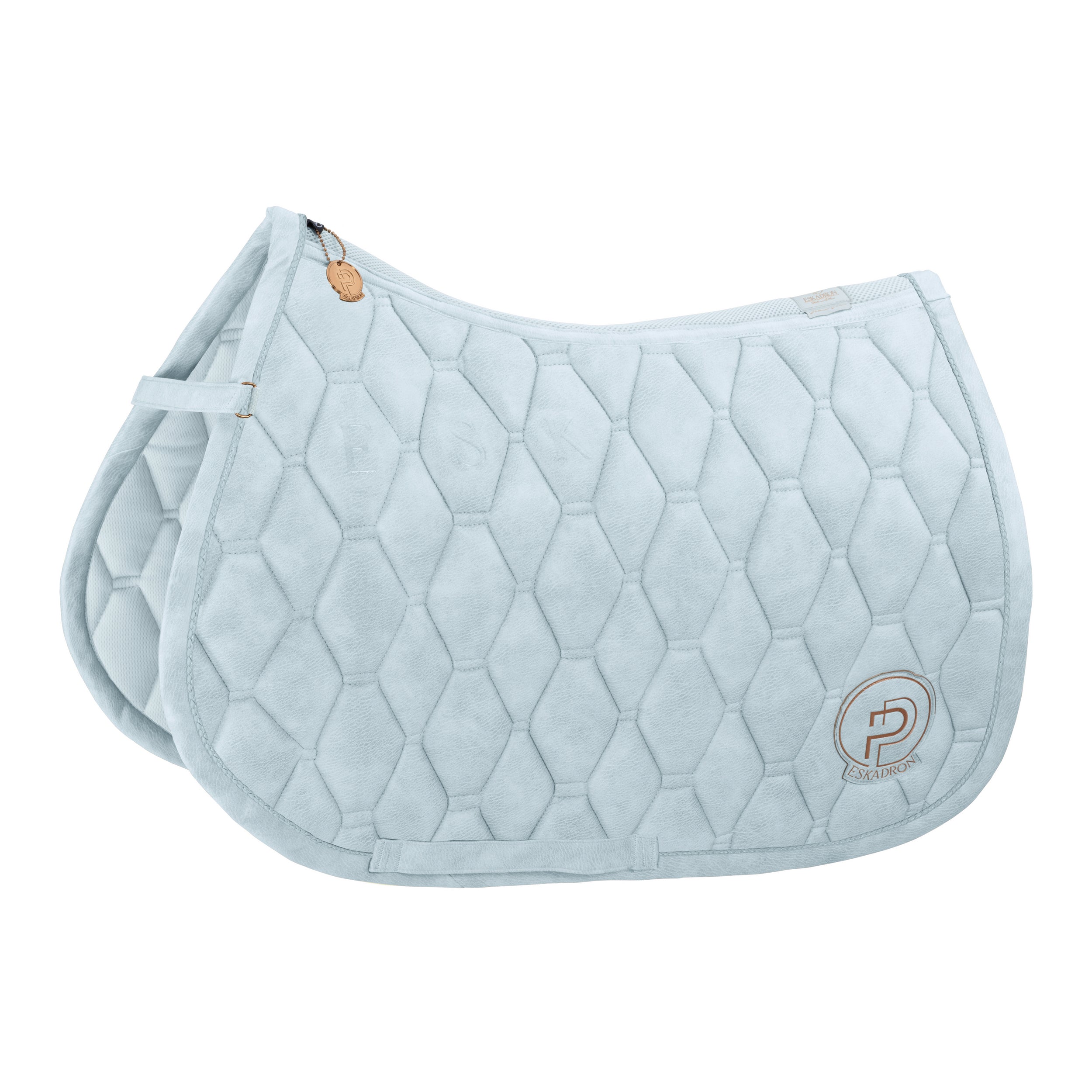 ESKADRON Platinun 23/24 Schabracke METALLIC FAUX LEATHER powder blue bei SP-Reitsport