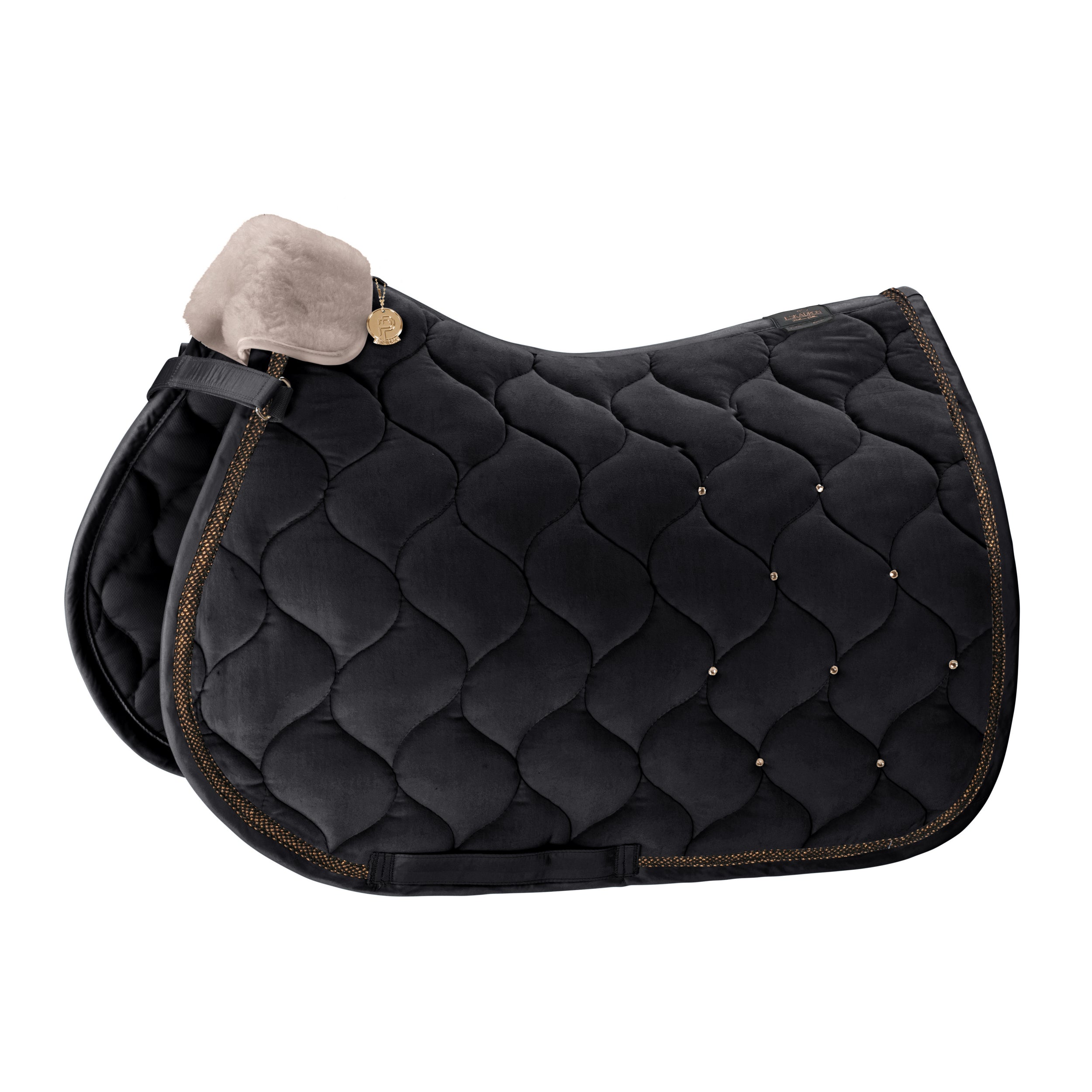 ESKADRON Platinun 23/24 Schabracke VELVET CRYSTAL black/schwarz bei SP-Reitsport