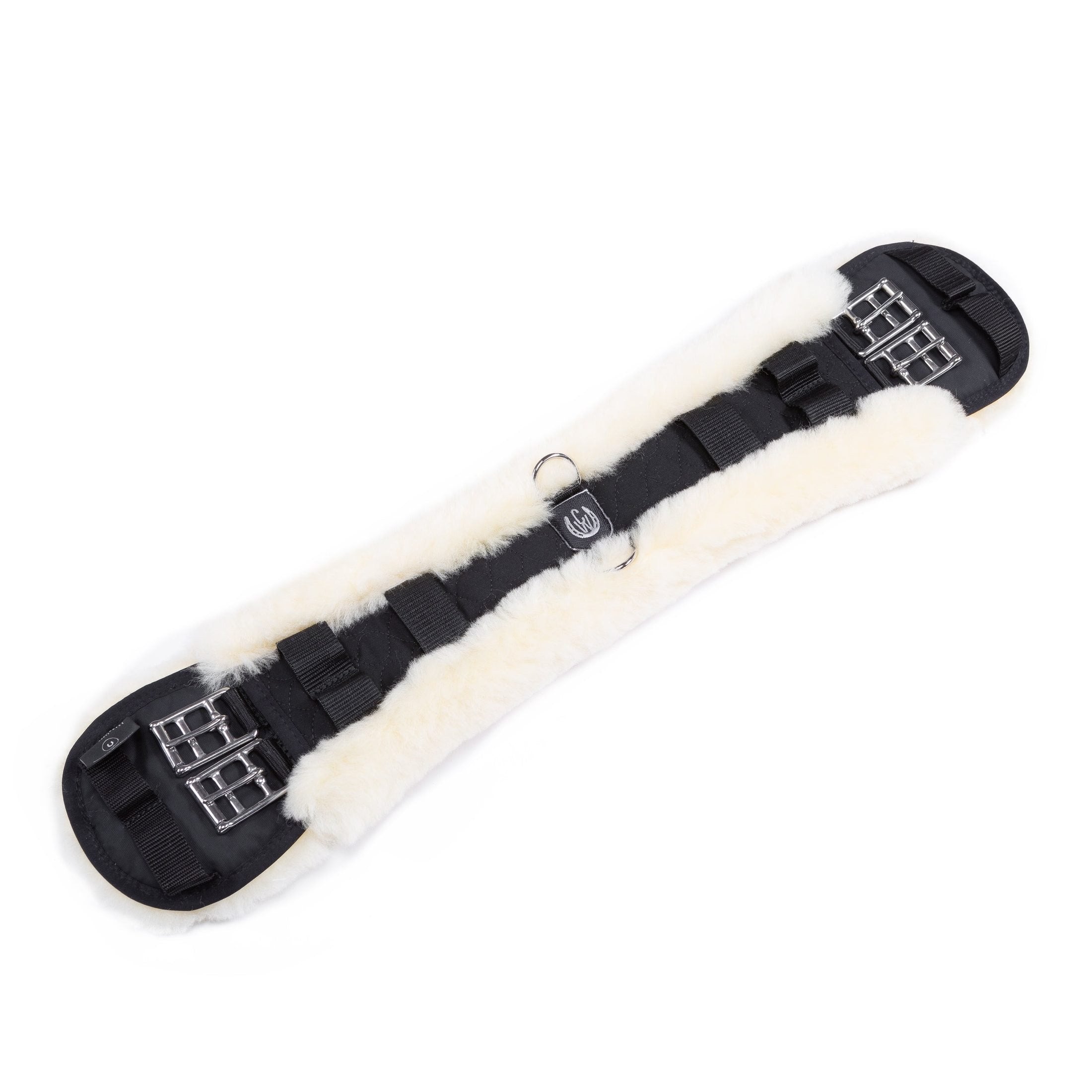 Christ Balkengurt/ Sattelgurt mit Lammfell in schwarz & natur bei SP-Reitsport sp-reitsport