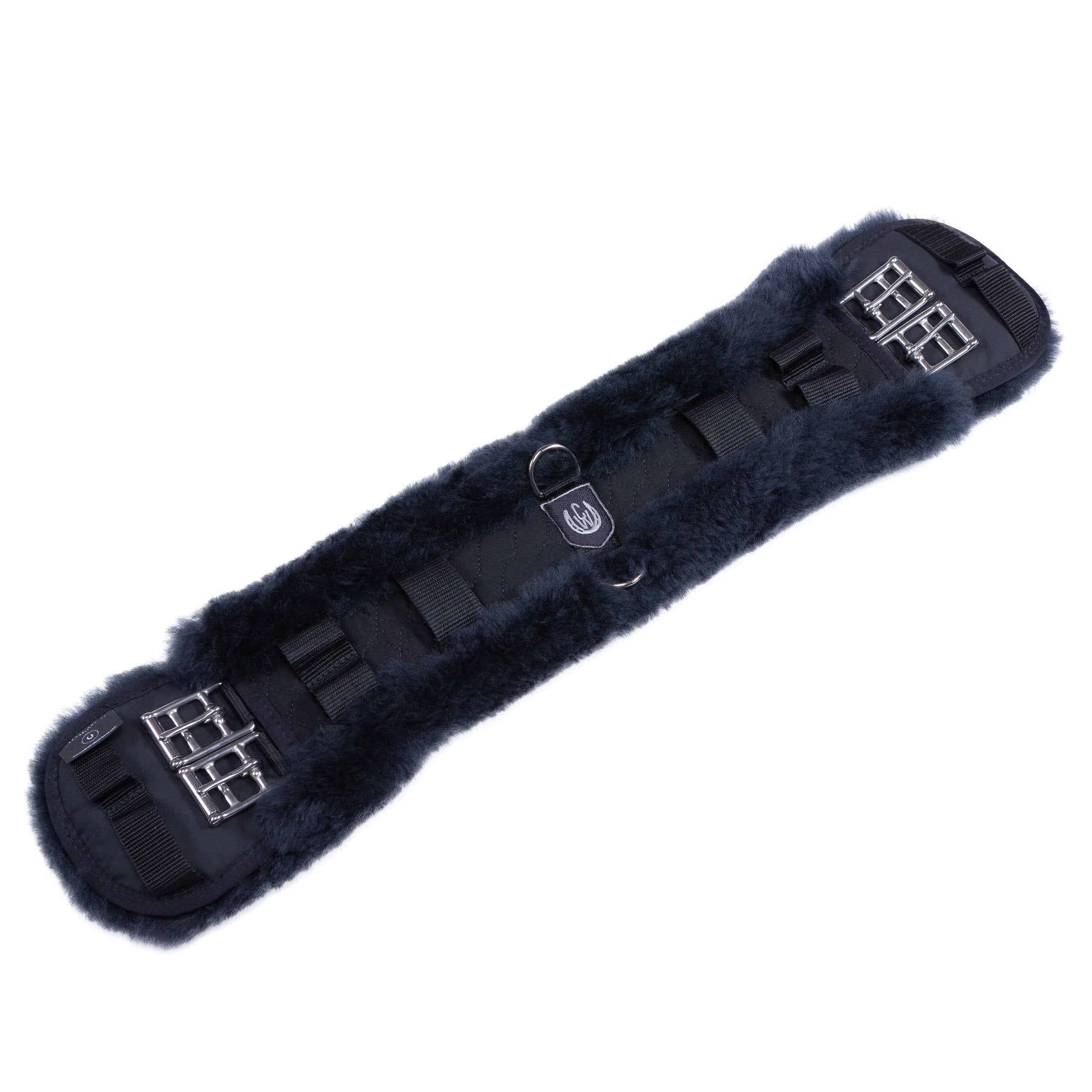 Christ Balkengurt/ Sattelgurt mit Lammfell in schwarz & natur bei SP-Reitsport sp-reitsport