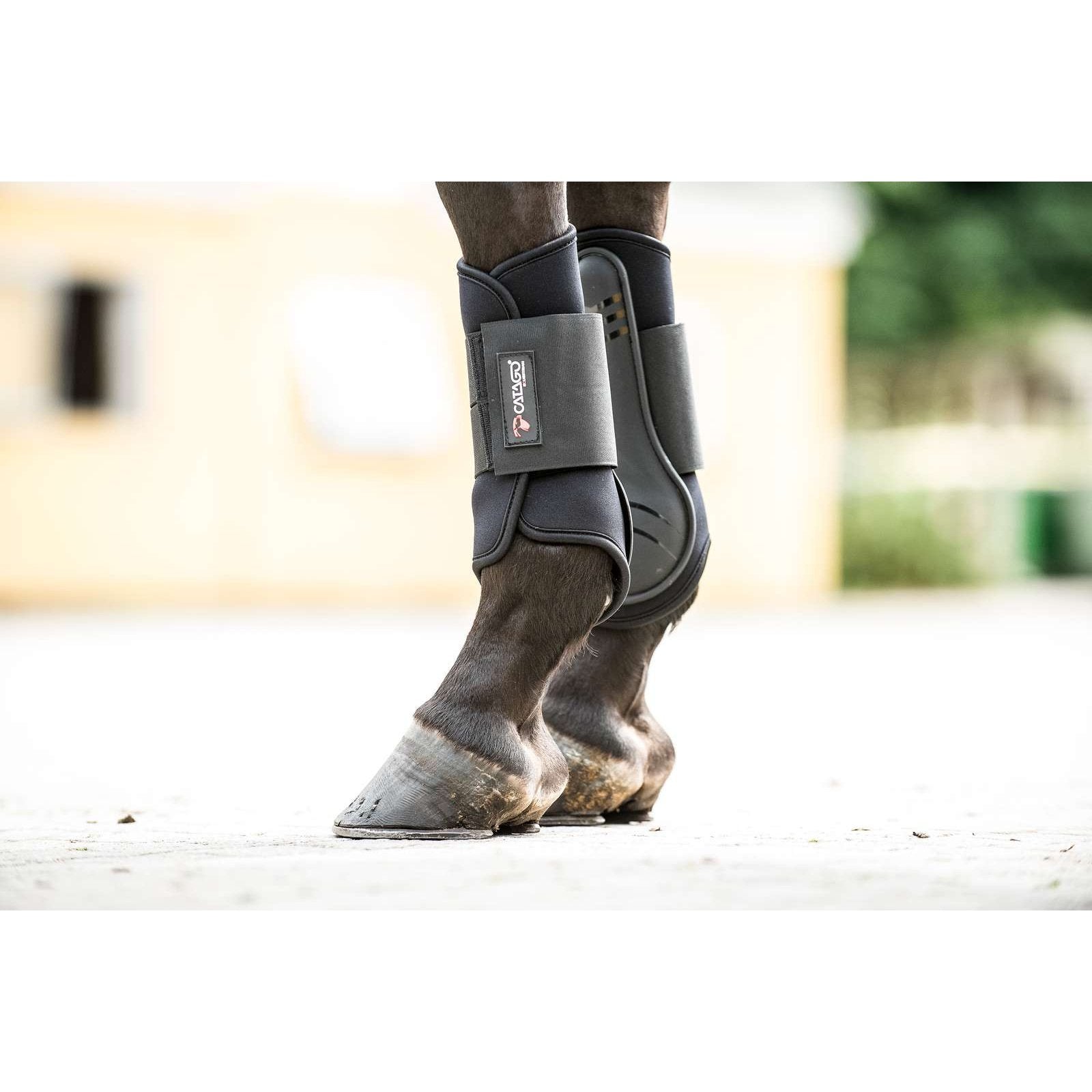 CATAGO Neopren Arbeits-Gamaschen in schwarz & weiss Gr.: S,M,L,XL CATAGO bei SP-Reitsport