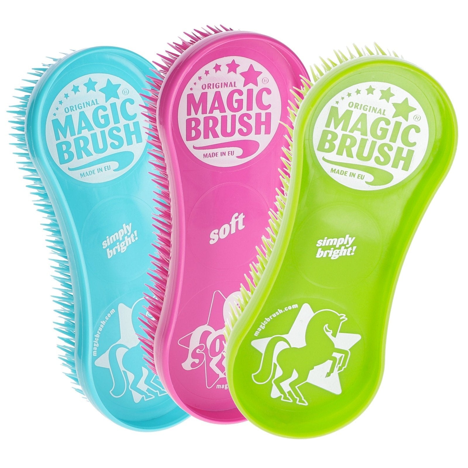 Kerbl MagicBrush 3er-Bürsten Set Rainbow bei SP-Reitsport Kerbl bei SP-Reitsport