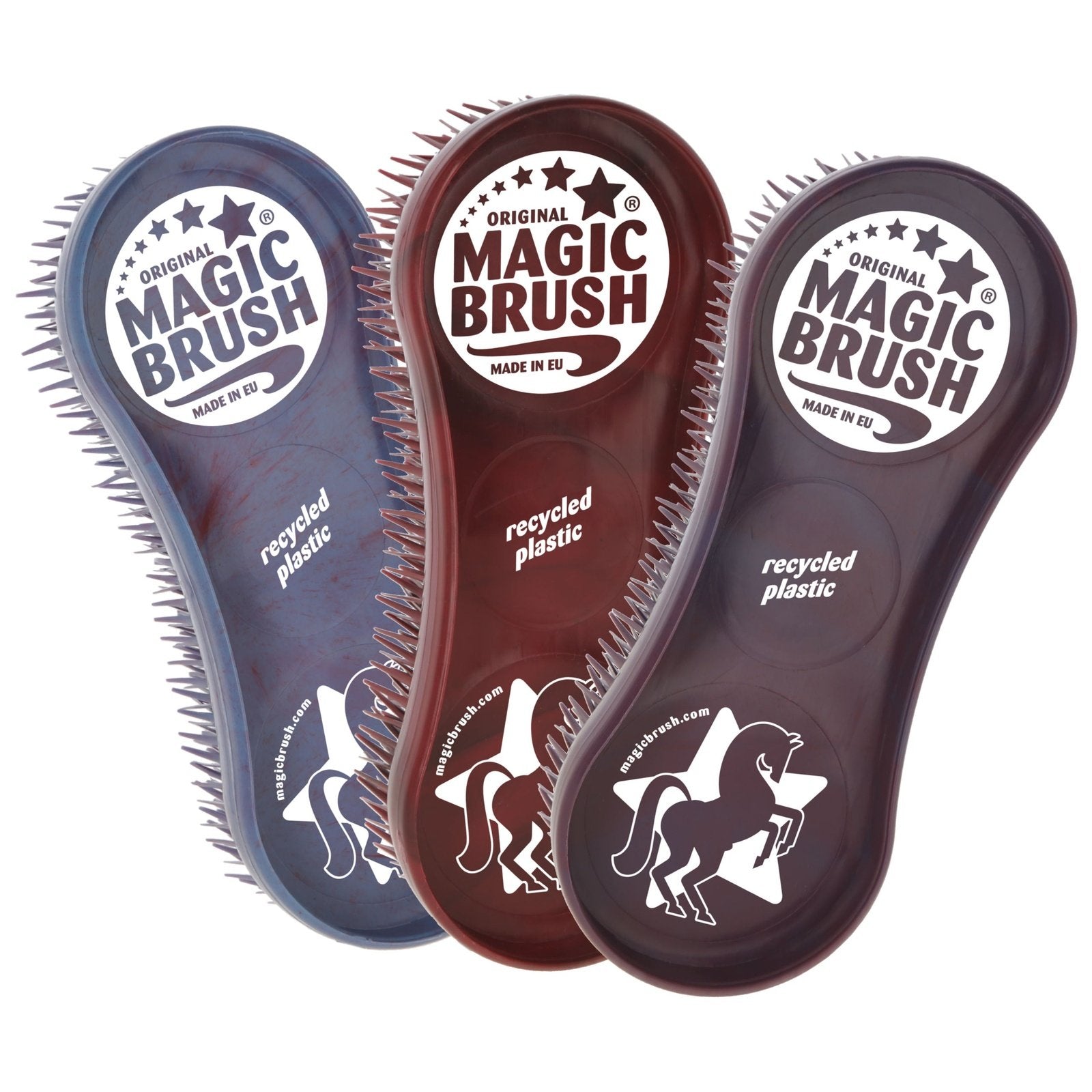 Kerbl MagicBrush 3er Bürsten-Set Wildberry Recycled bei SP-Reitsport Kerbl bei SP-Reitsport