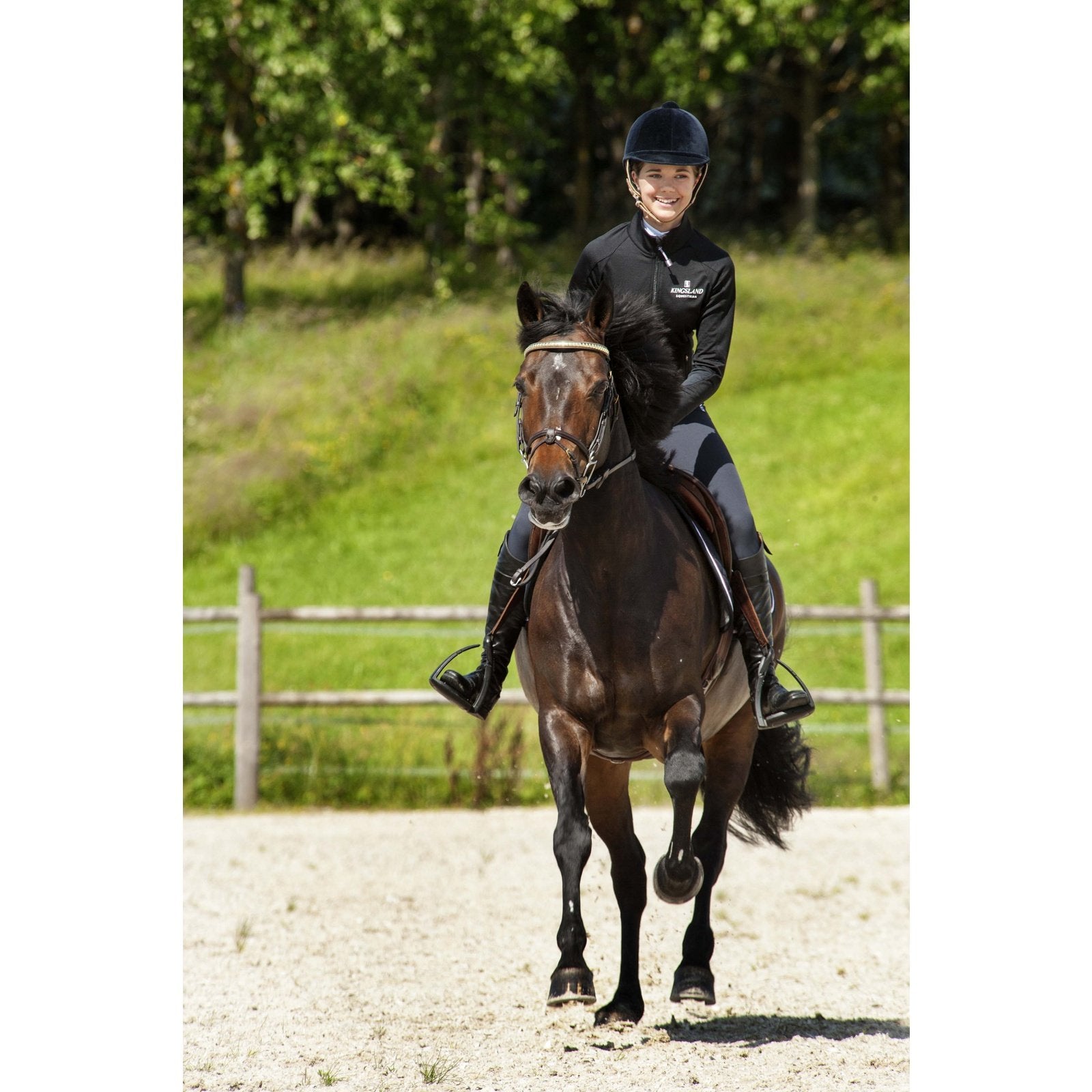 Kingsland Classic Damen Training Langarm-Shirt in schwarz bei SP-Reitsport Kingsland bei SP-Reitsport