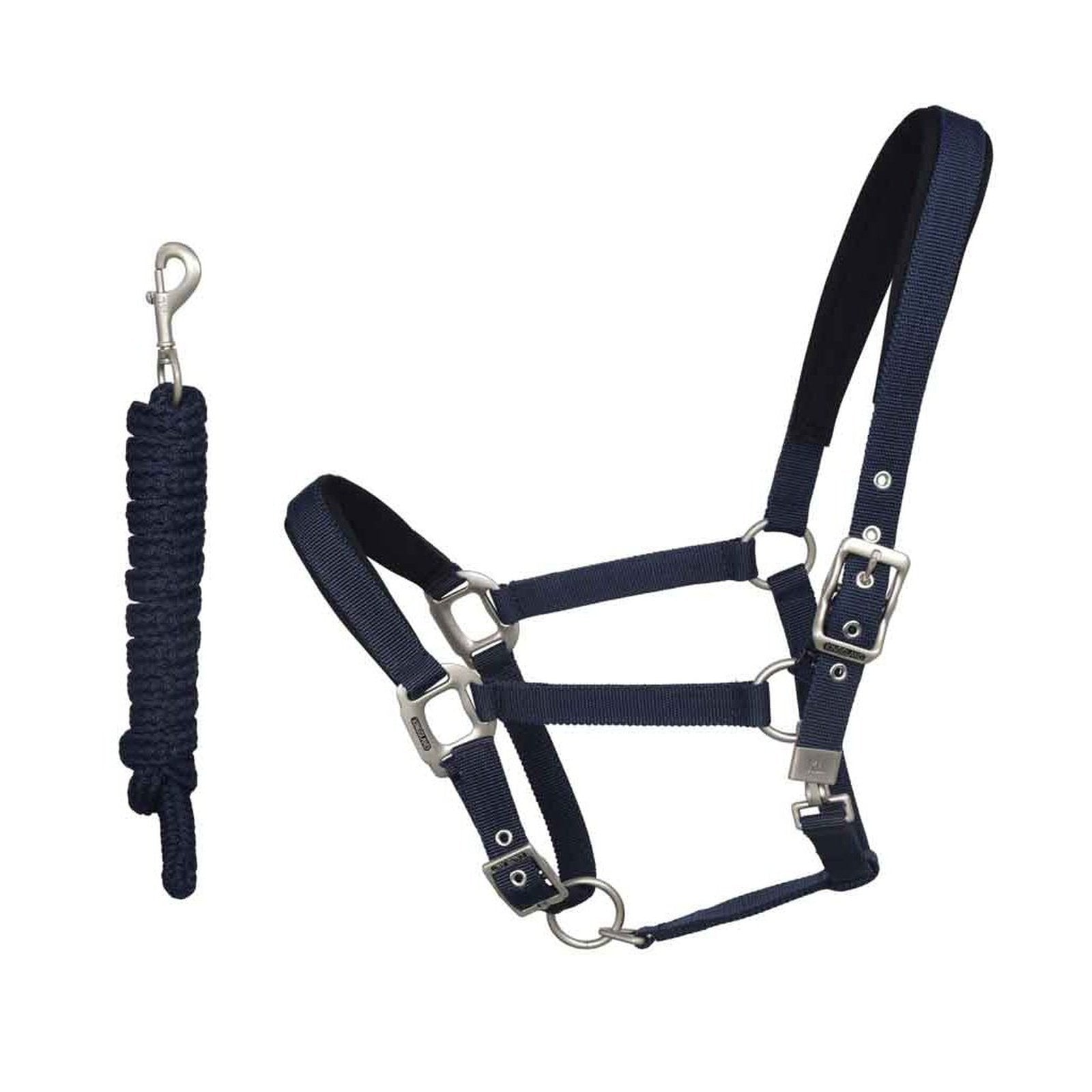 Kingsland Classic Halfter mit Strick in navy & multi bei SP-Reitsport Kingsland bei SP-Reitsport
