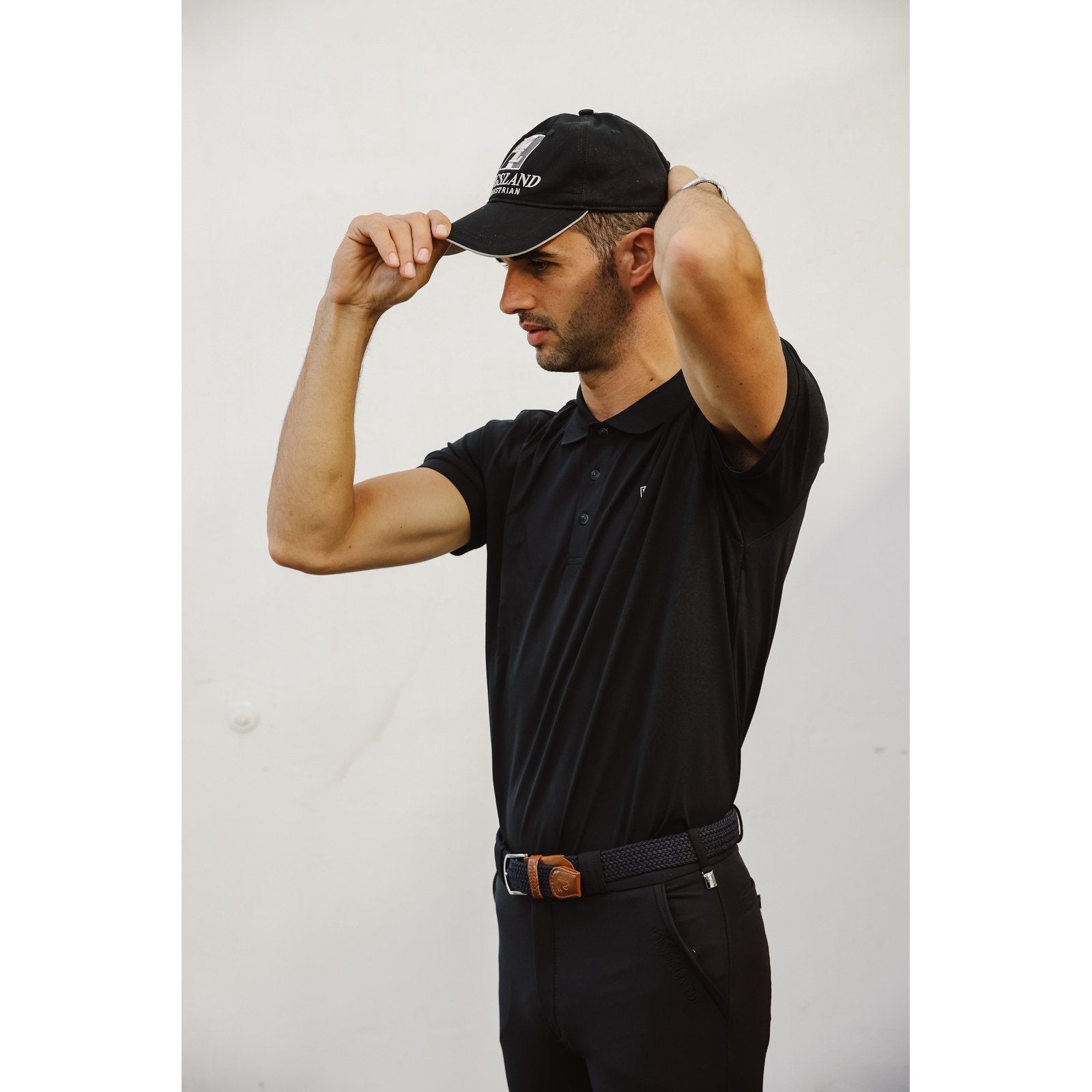 Kingsland Classic Herren Polo-Pique Shirt in schwarz & blau bei SP-Reitsport sp-reitsport