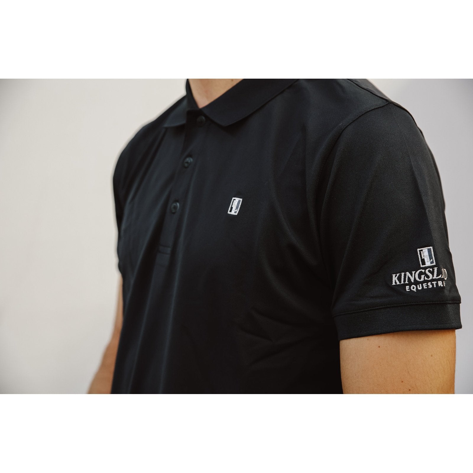 Kingsland Classic Herren Polo-Pique Shirt in schwarz & blau bei SP-Reitsport sp-reitsport