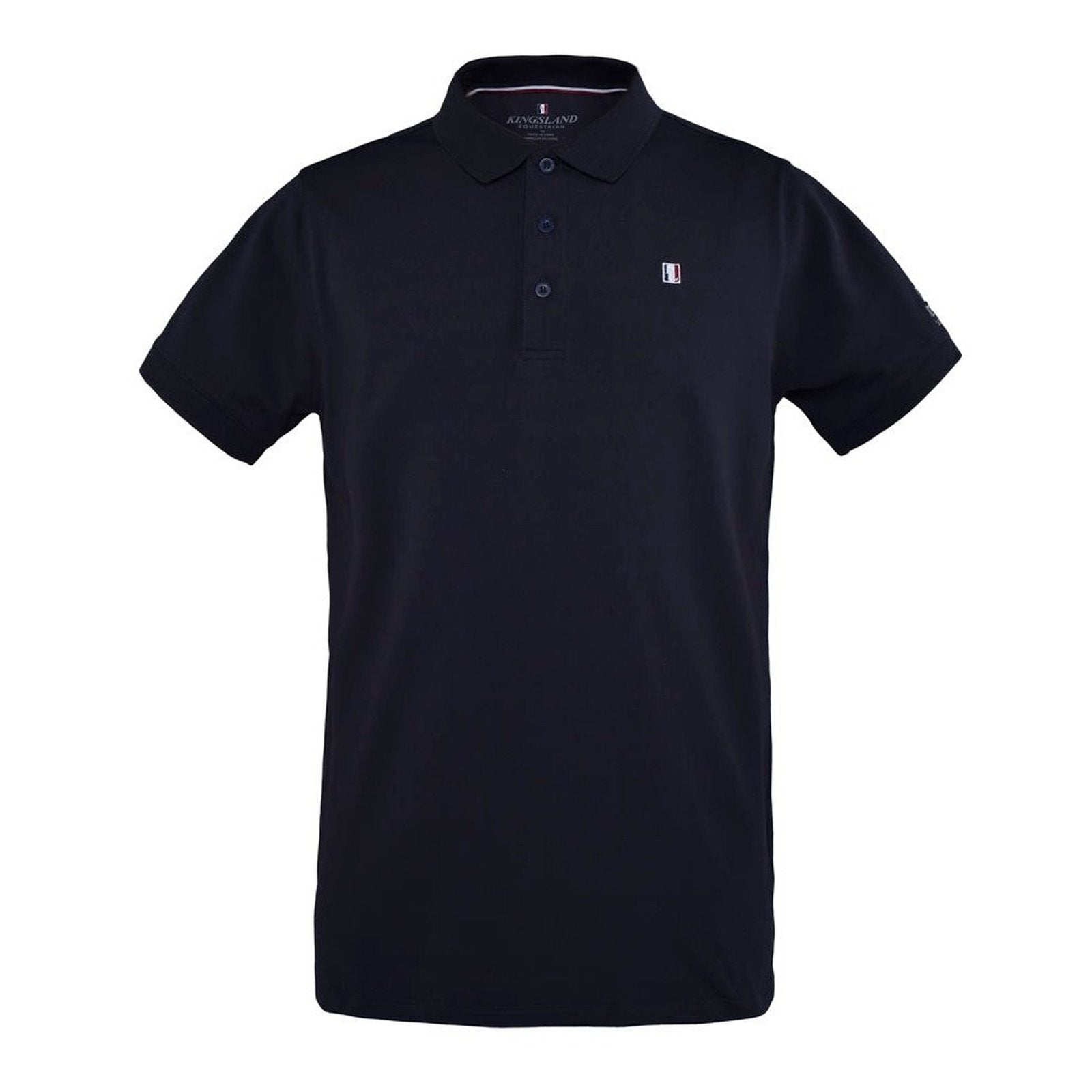 Kingsland Classic Herren Polo-Pique Shirt in schwarz & blau bei SP-Reitsport sp-reitsport