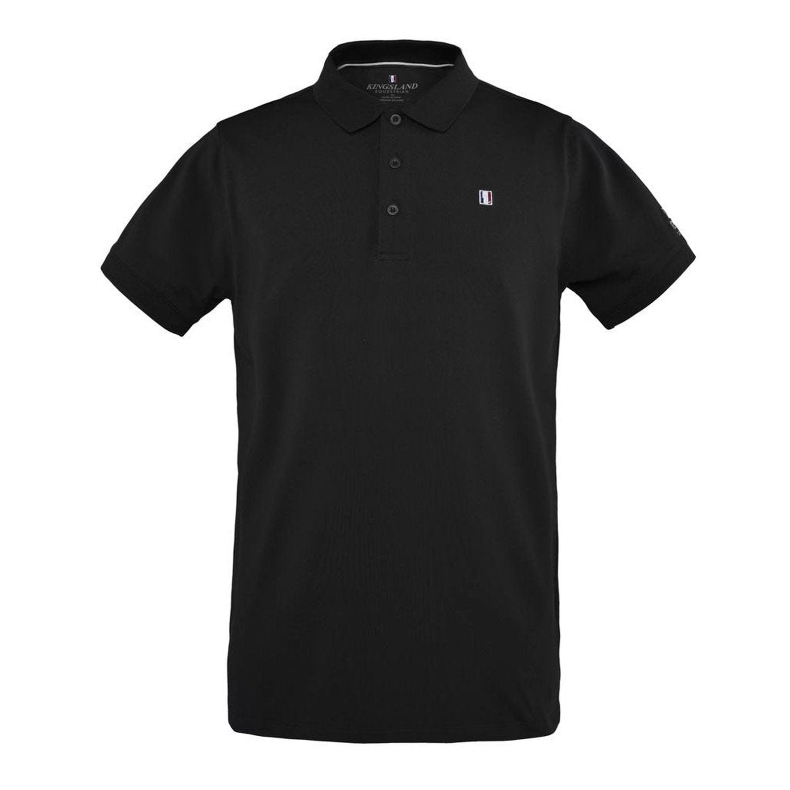 Kingsland Classic Herren Polo-Pique Shirt in schwarz & blau bei SP-Reitsport sp-reitsport