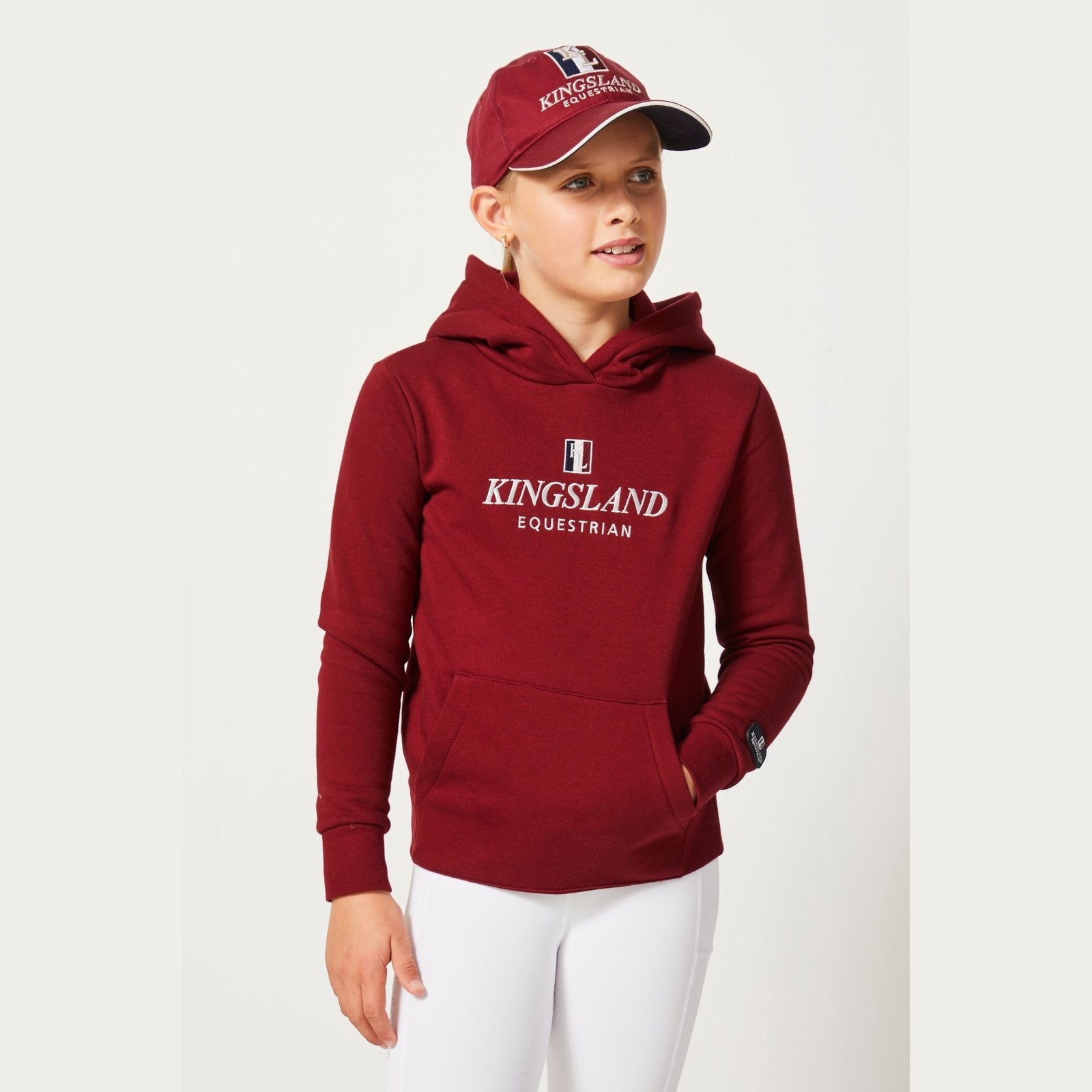 Kingsland Classic Hoodie Kinder Gr.110-164 in navy & burgundy bei SP-Reitsport Kingsland bei SP-Reitsport