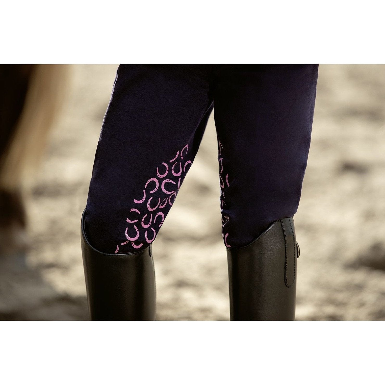 Reithose-Reitleggings -Pink Pony- Silikon-Kniebesatz Gr. 98-140 HKM bei SP-Reitsport