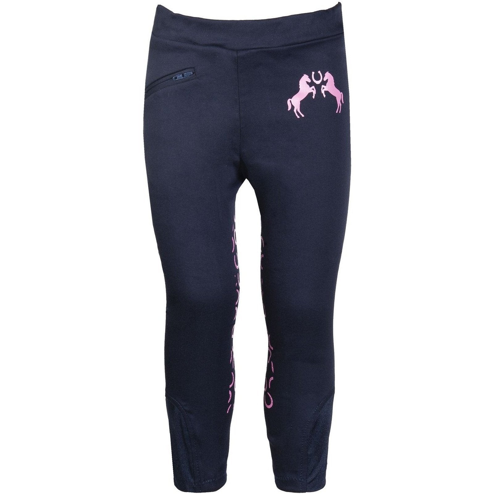 Reithose-Reitleggings -Pink Pony- Silikon-Kniebesatz Gr. 98-140 HKM bei SP-Reitsport