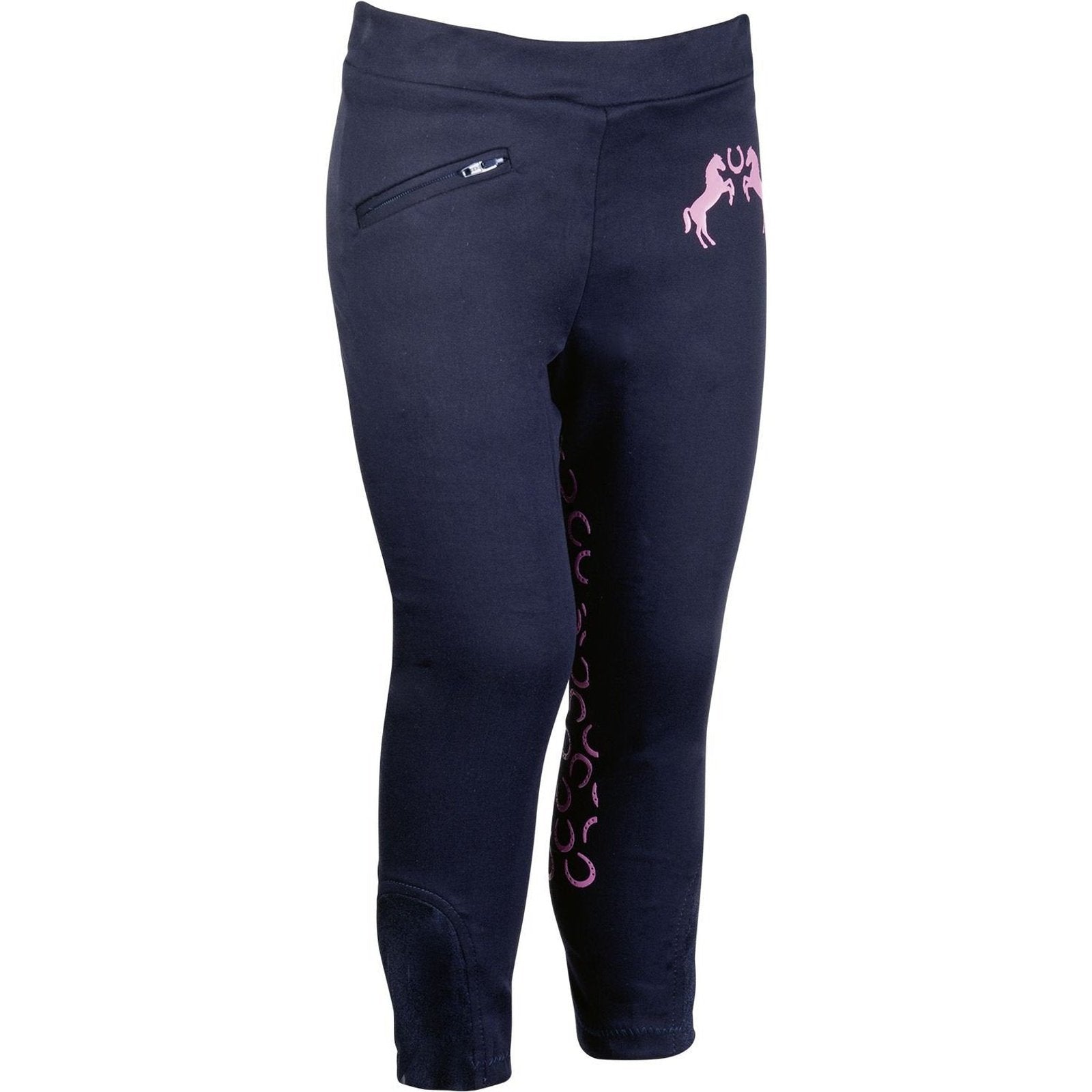 Reithose-Reitleggings -Pink Pony- Silikon-Kniebesatz Gr. 98-140 HKM bei SP-Reitsport