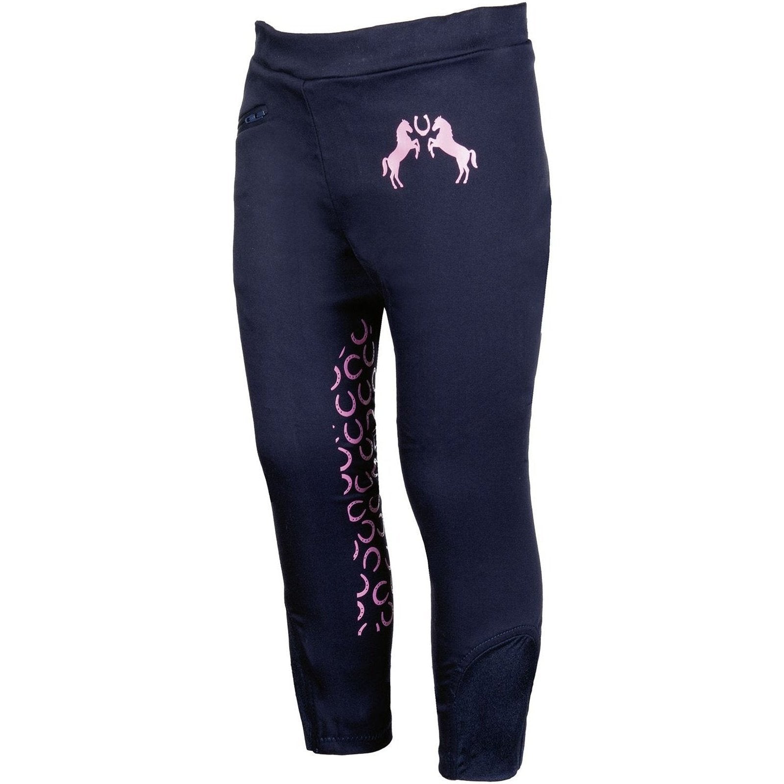 Reithose-Reitleggings -Pink Pony- Silikon-Kniebesatz Gr. 98-140 HKM bei SP-Reitsport