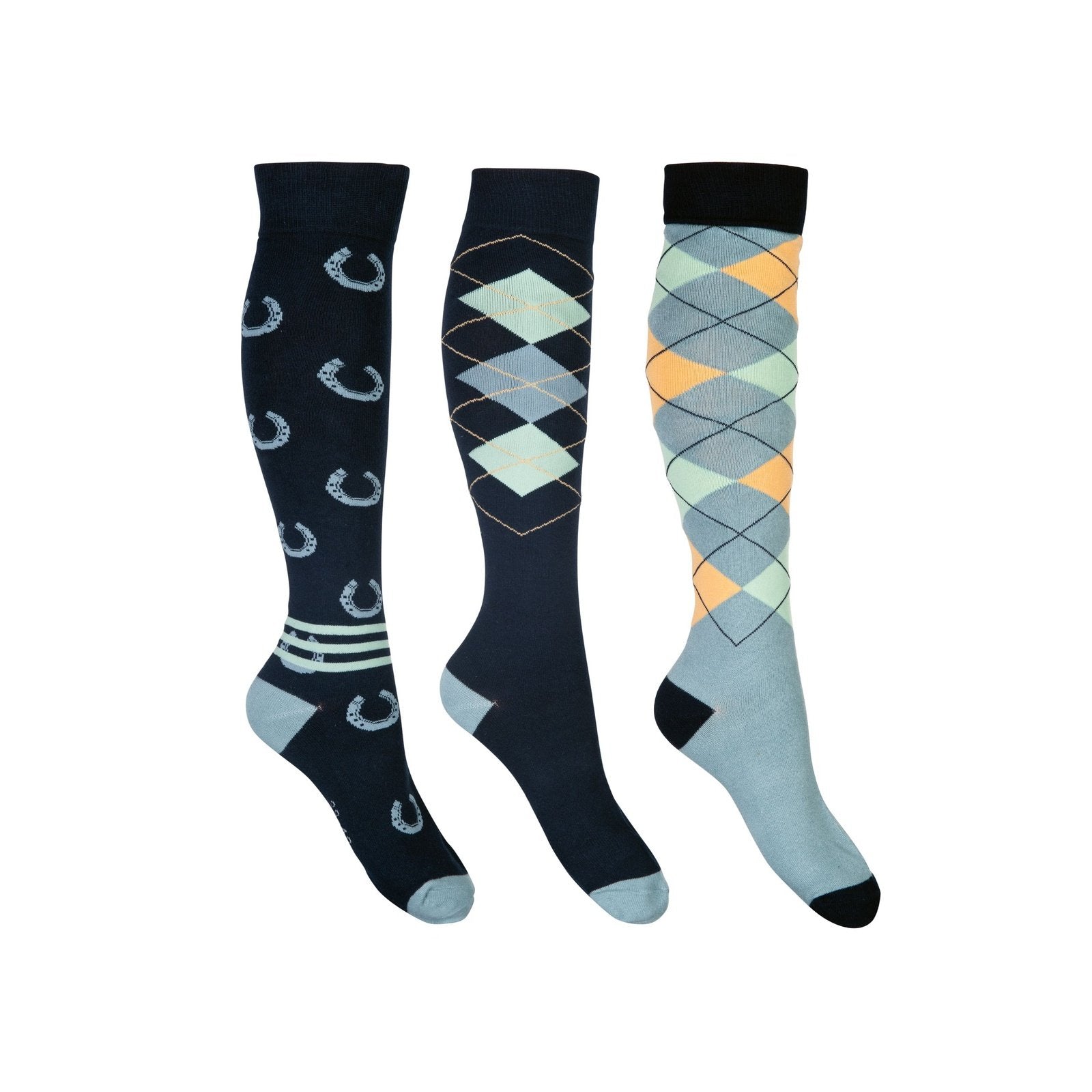 Reitsocken -Cardiff- 3er Set Größe 30 - 42 HKM bei SP-Reitsport