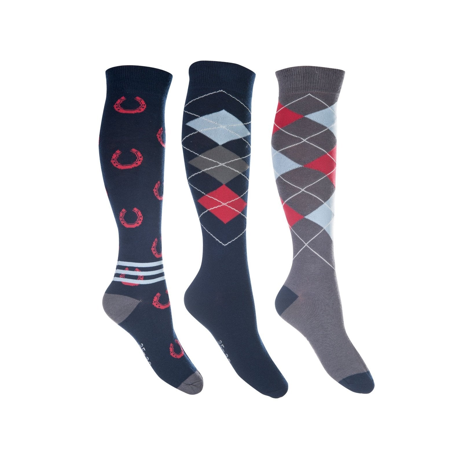 Reitsocken -Cardiff- 3er Set Größe 30 - 42 HKM bei SP-Reitsport