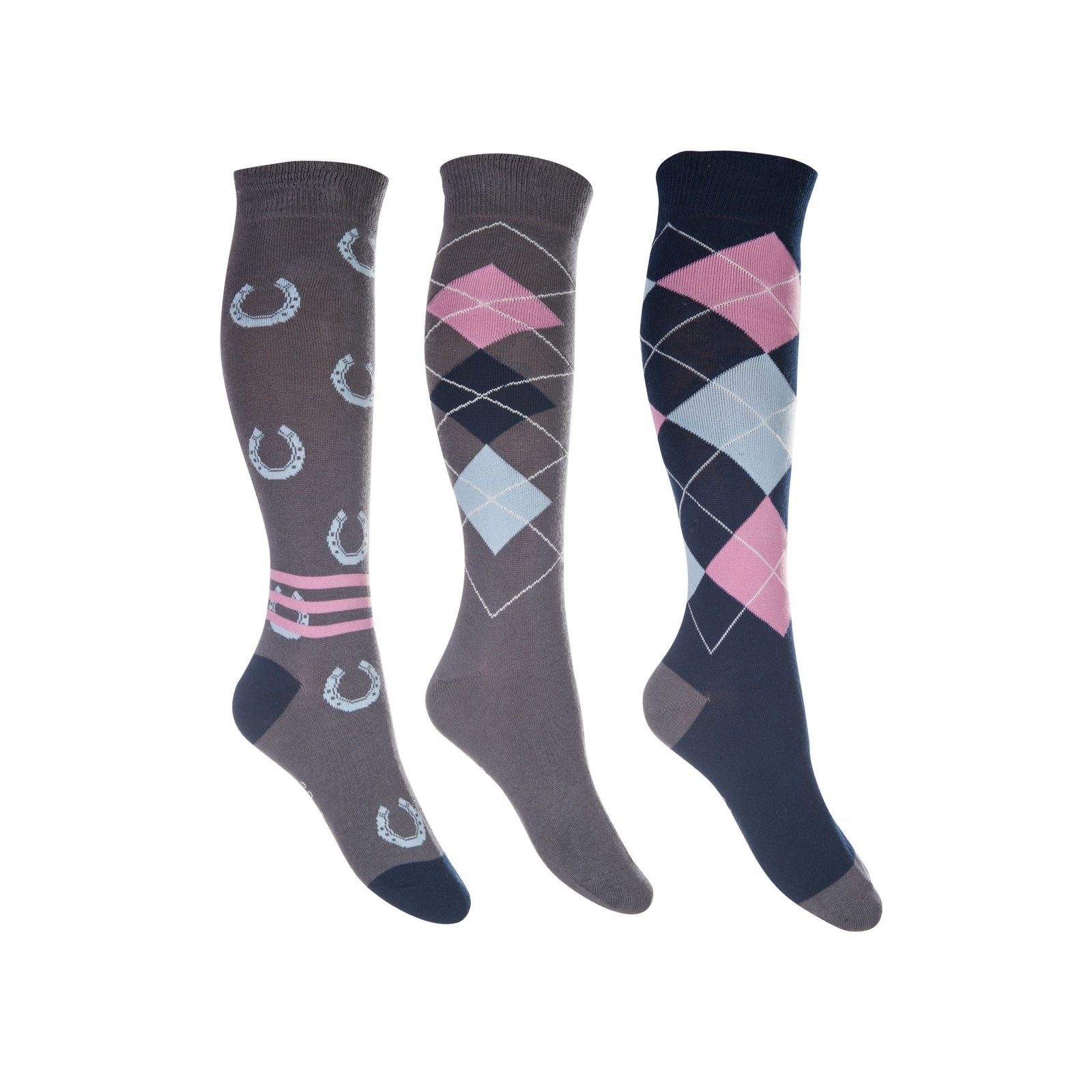 Reitsocken -Cardiff- 3er Set Größe 30 - 42 HKM bei SP-Reitsport