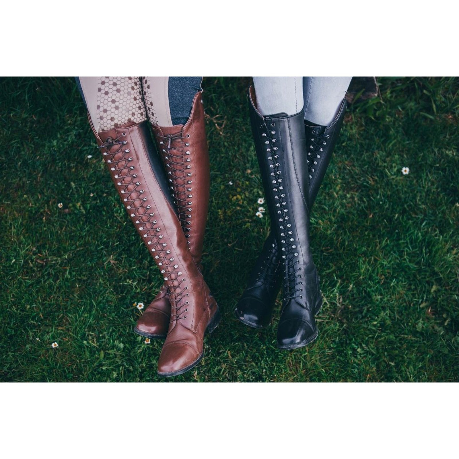 Suedwind Leder Reitstiefel mit kompleter Schnürrung -Legacy Venado- schwarz & braun Suedwind bei SP-Reitsport