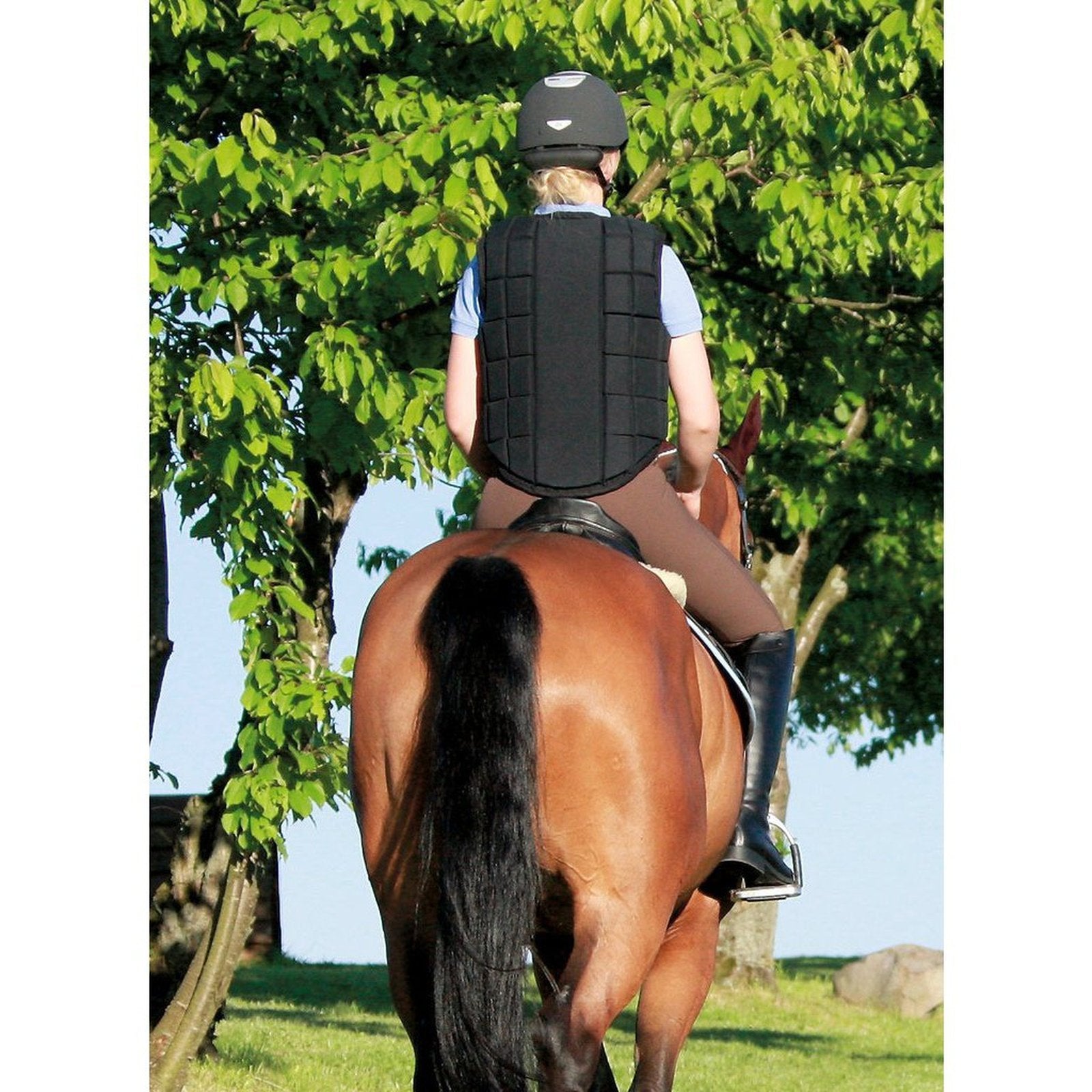 "USG Flexi" Panel-Sicherheitsweste in schwarz, blau & braun für Kinder & Erwachsene, Level 3 bei SP-Reitsport USG bei SP-Reitsport