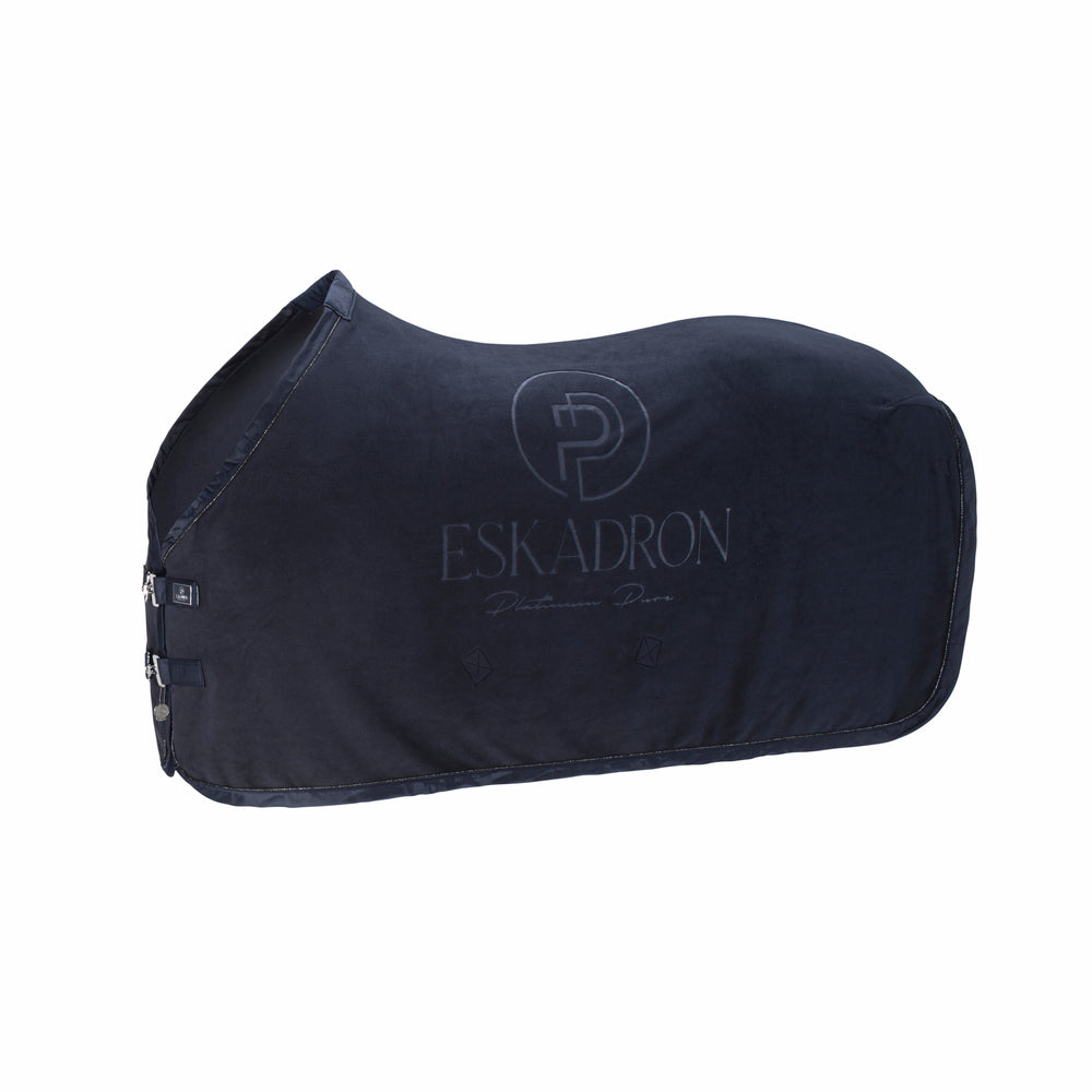 ESKADRON Platinum Pure 2023 Fleece STAMP Abschwitzdecke Sweat Rug navy bei SP-Reitsport