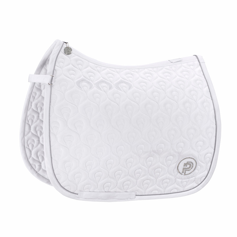 ESKADRON Platinum Pure 2023 Schabracke Highgloss Peacock Satteldecke" weiß bei SP-Reitsport