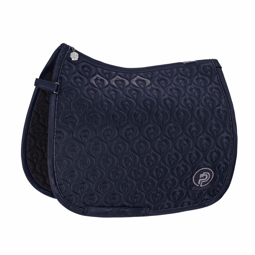 ESKADRON Platinum Pure 2023 Schabracke Highgloss Peacock Satteldecke navy bei SP-Reitsport