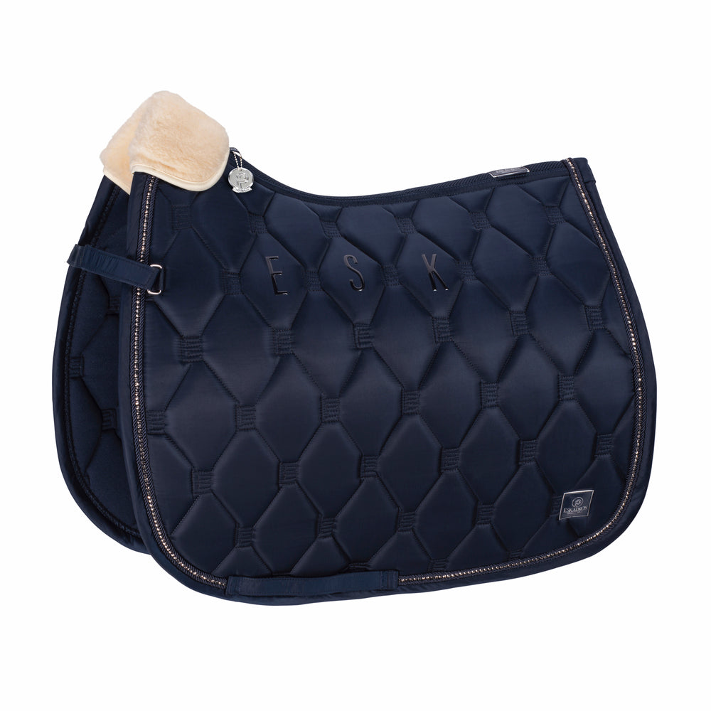 ESKADRON Schabracke Glossy Crystal Platinum Pure 2023 navy bei SP-Reitsport