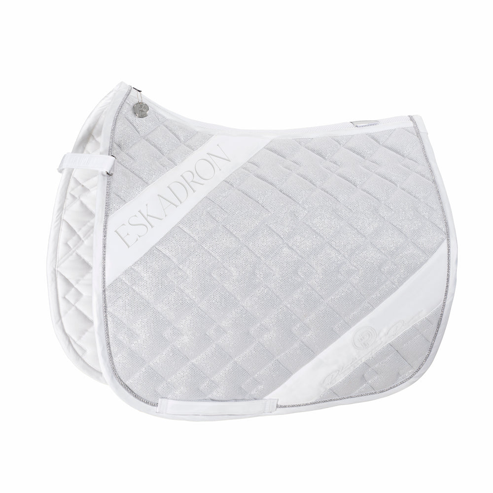 ESKADRON Schabracke Platinum Pure 2023 Glitter Mesh Satteldecke weiß bei SP-Reitsport