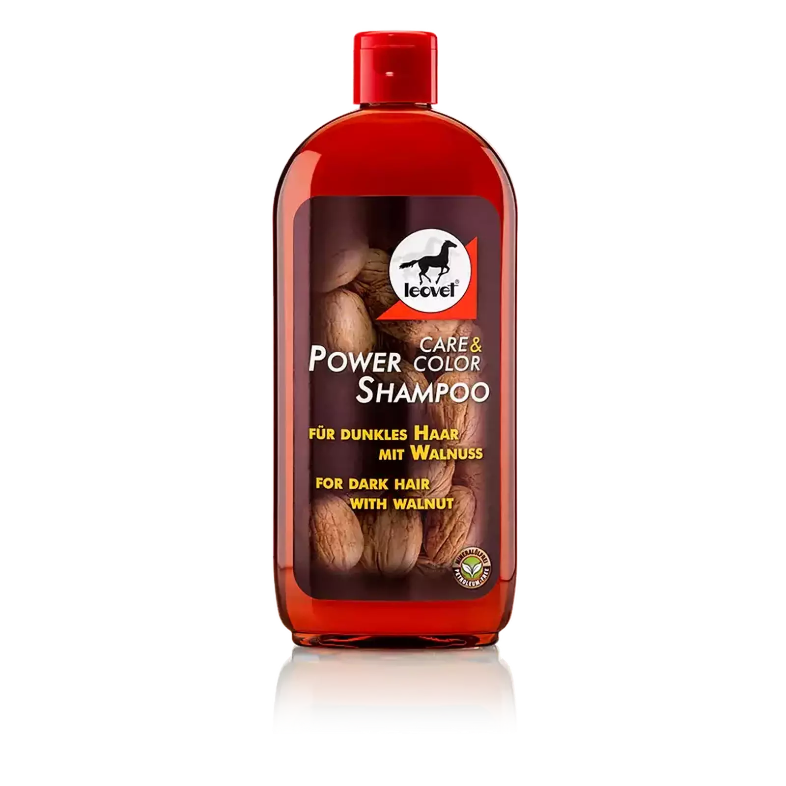 leovet Lederpflege POWER SHAMPOO mit Walnuss für dunkle Pferde bei SP-Reitsport leovet bei SP-Reitsport