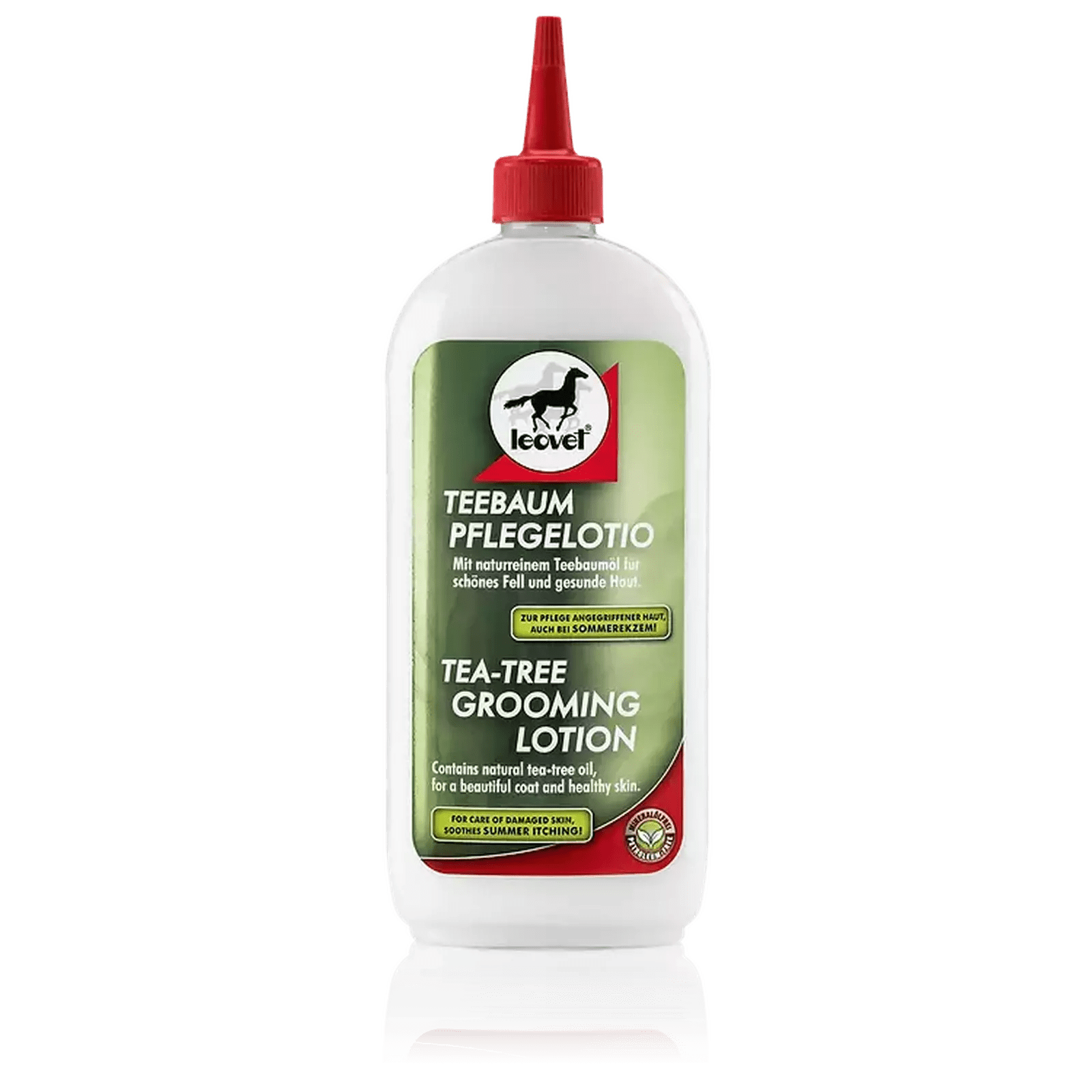 leovet TEEBAUM PFLEGELOTIO Neue Verpackung bei SP-Reitsport sp-reitsport