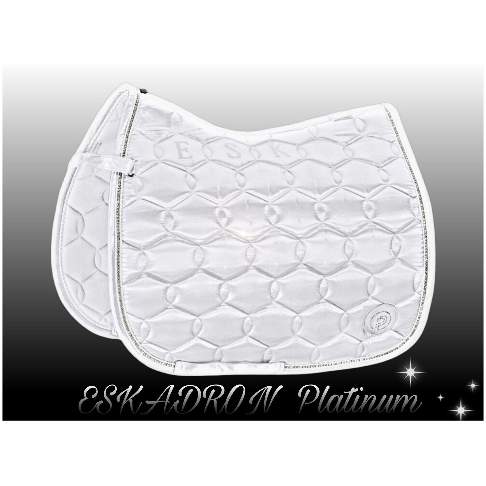 ESKADRON Schabracke Satin Crystal Platinum 22 - weiß - in Dressur & Pony-D bei SP-Reitsport