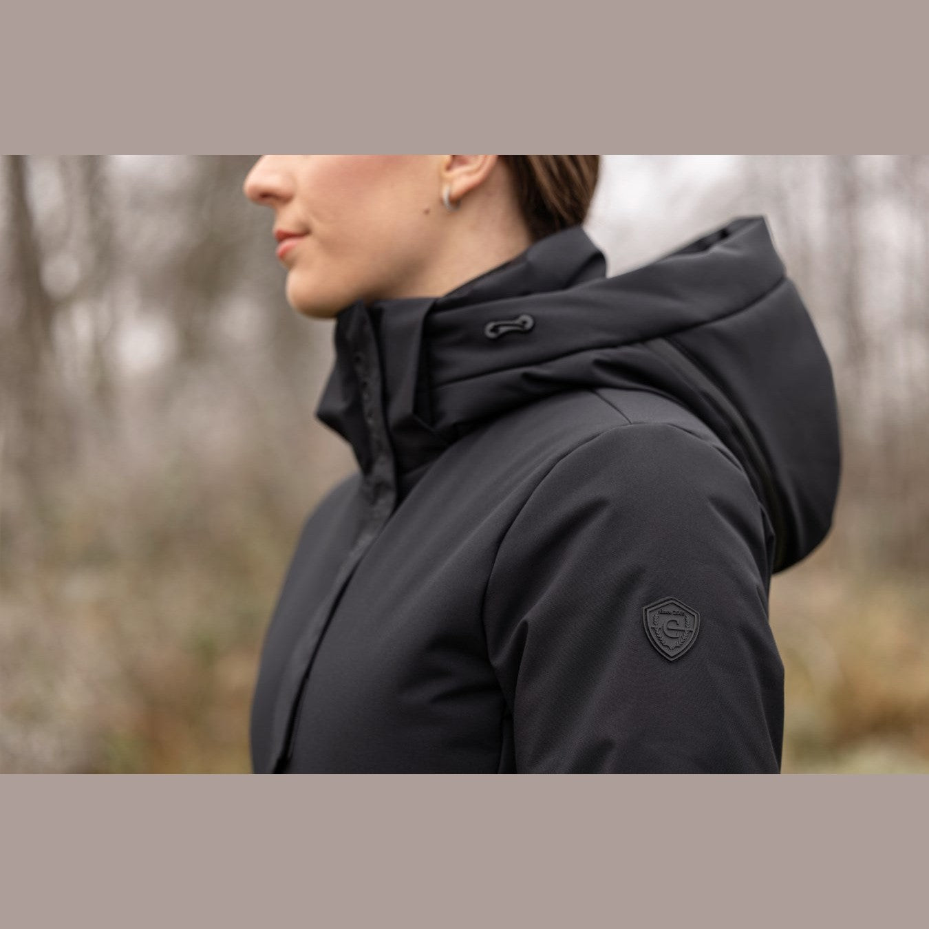 Covalliero Damen Mantel / Winterreitmantel H/W 2025 black / schwarz
