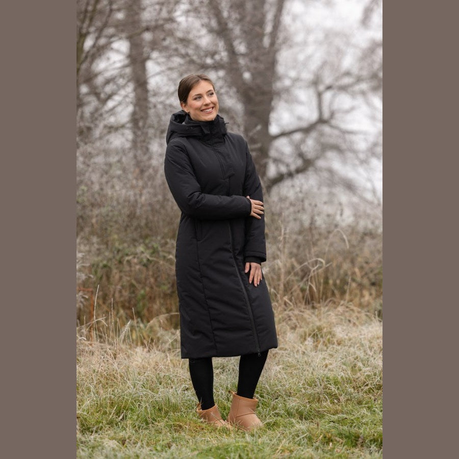 Covalliero Damen Mantel / Winterreitmantel H/W 2025 black / schwarz